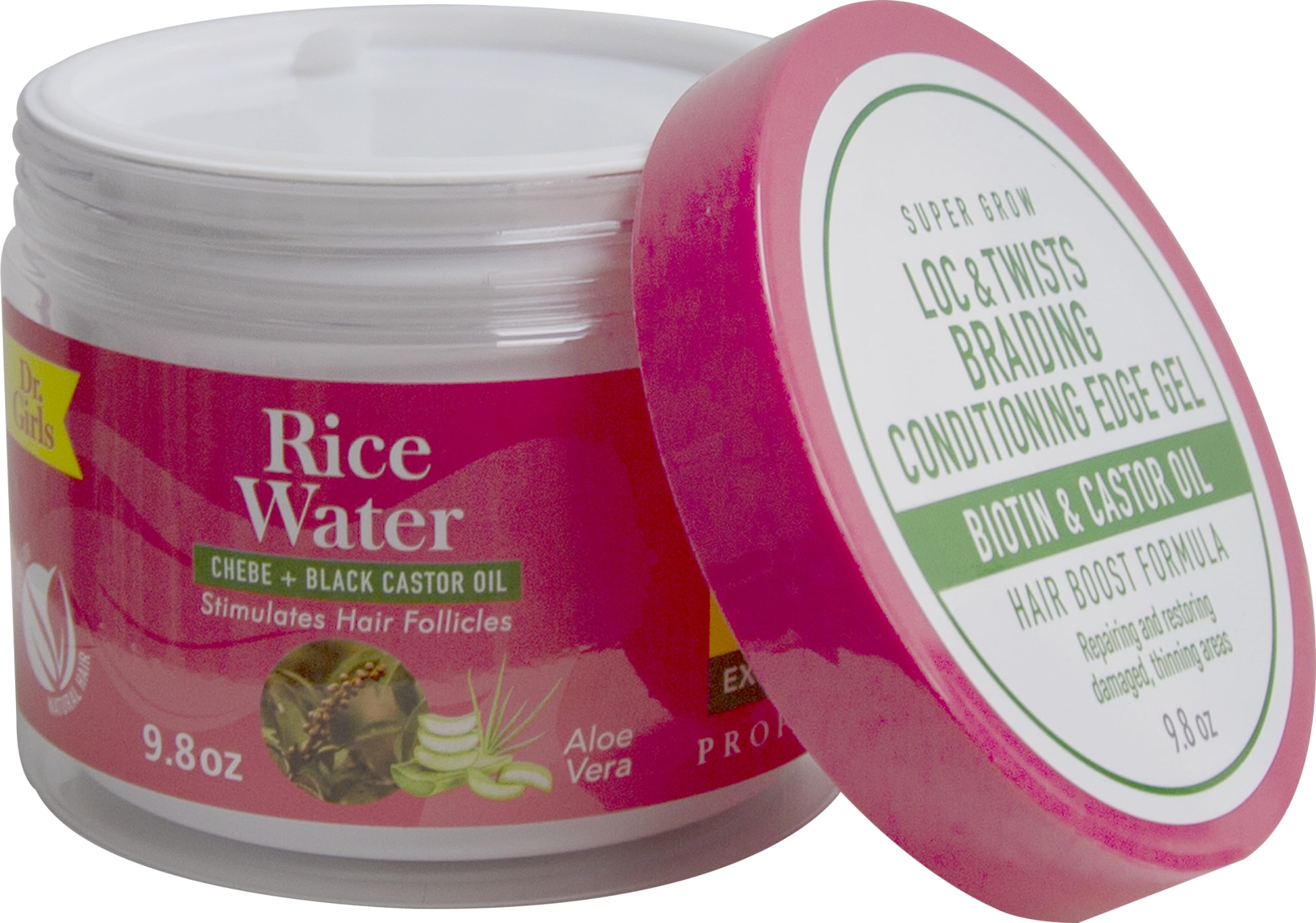 Dr Girls Locs Twists Braiding Conditioning Edge Gel/chebe and Black Castor Oil/ - Thumbnail 2