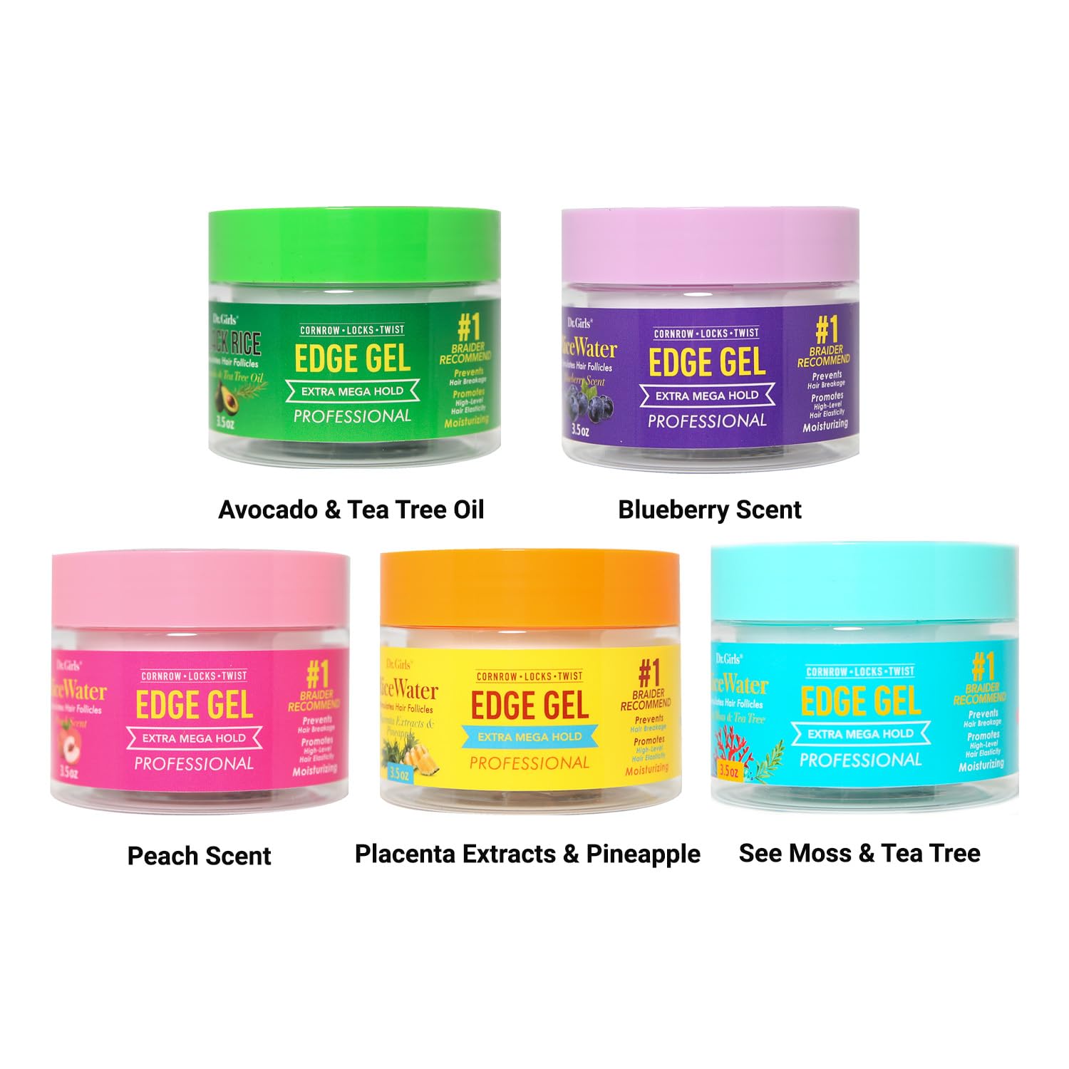 Dr.girls Biotin Castor Oil Edge Gel 3.5 oz