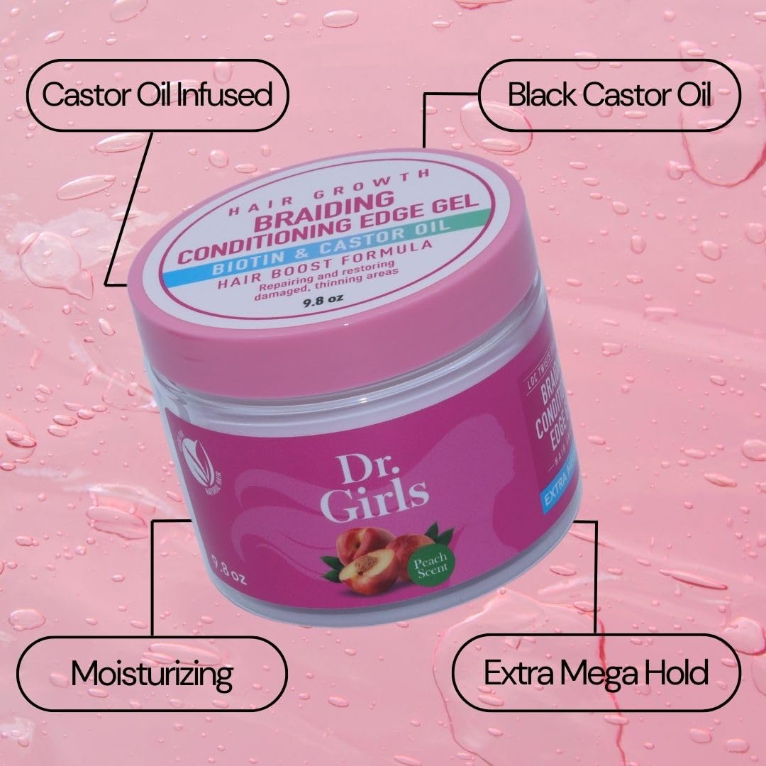 Dr Girls Super Grow Loc Twists Braiding Conditioning Gel/ / Extra Mega Hold 9.8 - Thumbnail 3
