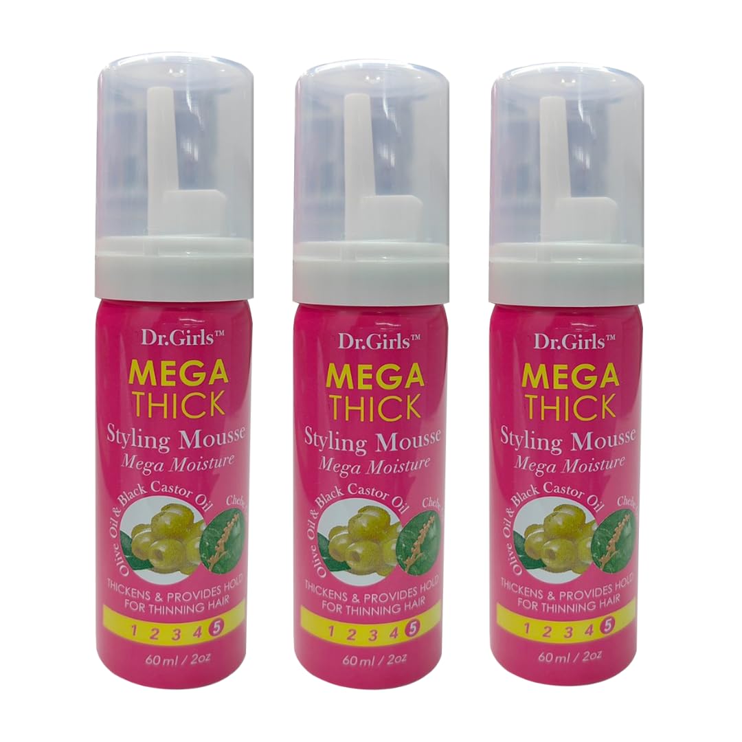 R B Collection Dr Girls Hair Styling Mousse/ 3 Pack