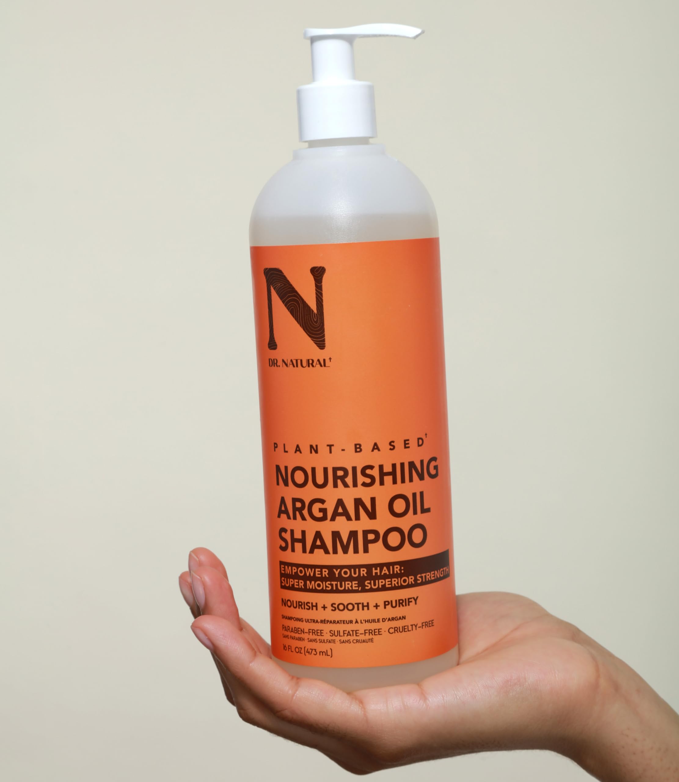 Dr. Natural Nourishing Argan Oil Shampoo Hydrating for Dry Hair Clarifying To - Thumbnail 3