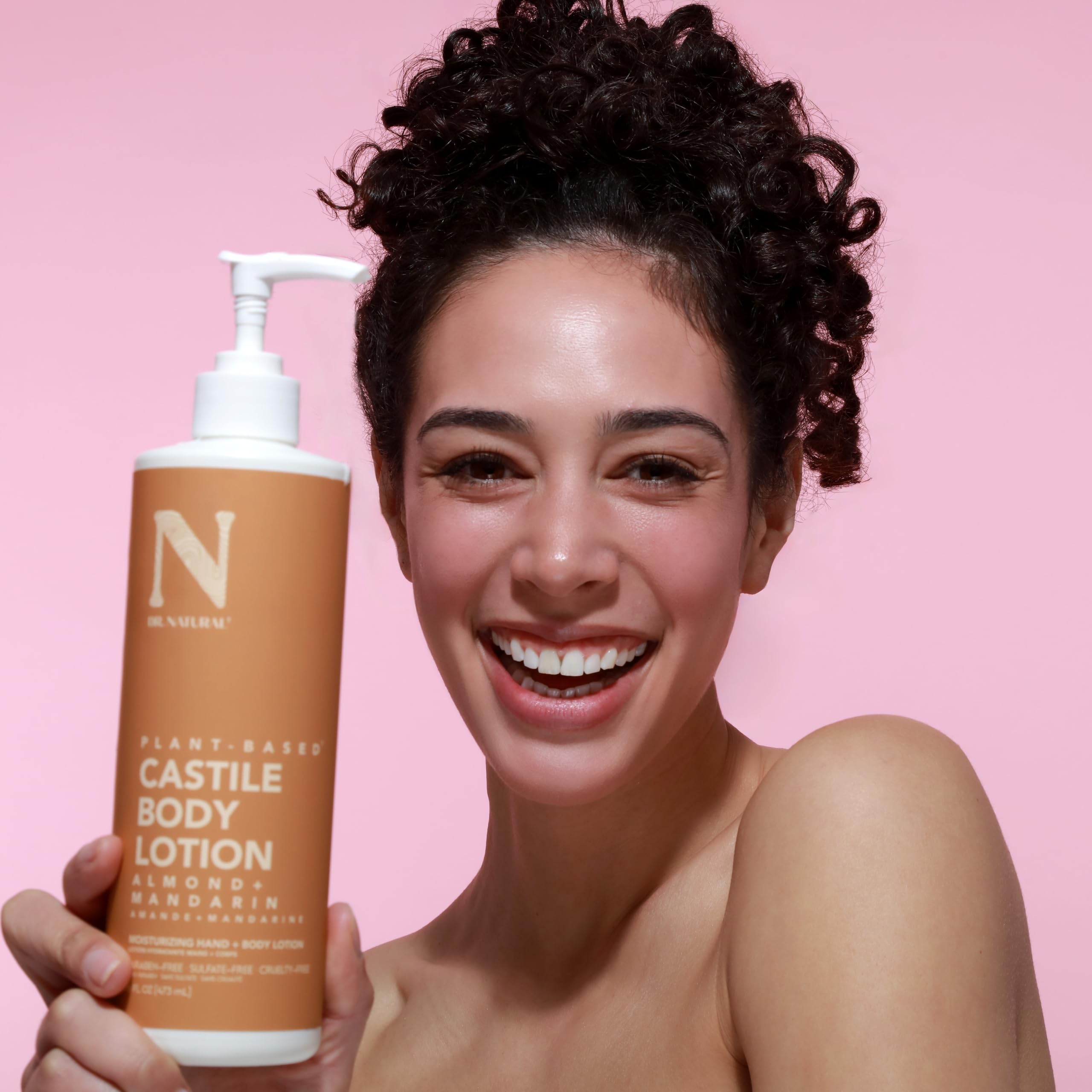 Dr. Natural Castile Body Lotion Non Greasy Body Cream With Shea Butter Gentle - Thumbnail 2