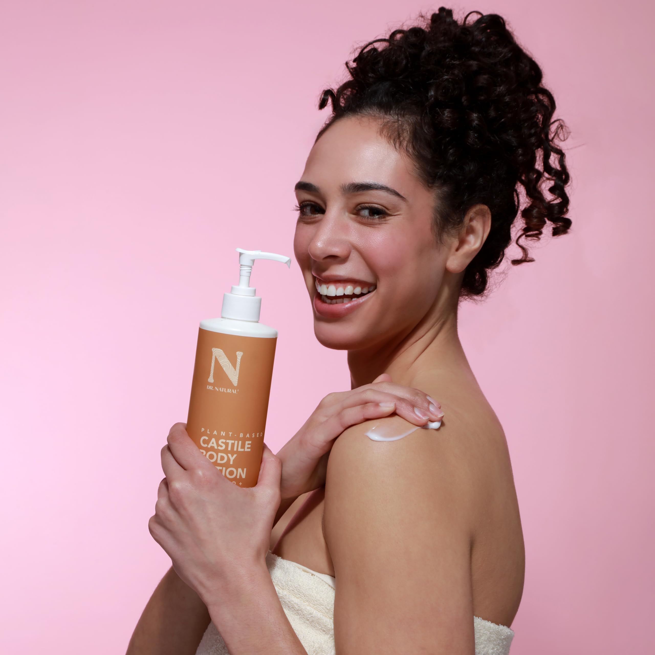 Dr. Natural Castile Body Lotion Non Greasy Body Cream With Shea Butter Gentle - Thumbnail 3