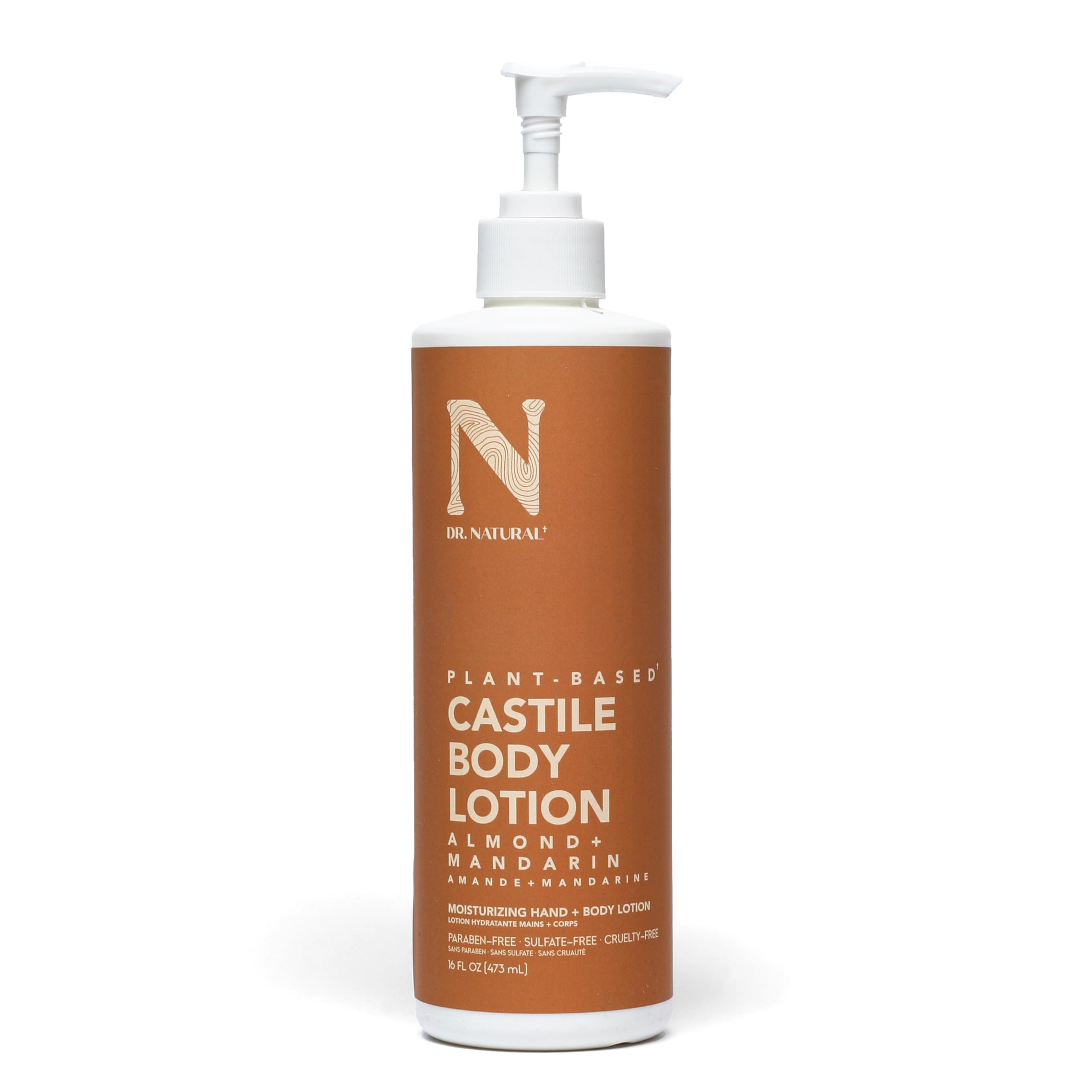 Dr. Natural Castile Body Lotion Non Greasy Body Cream With Shea Butter Gentle