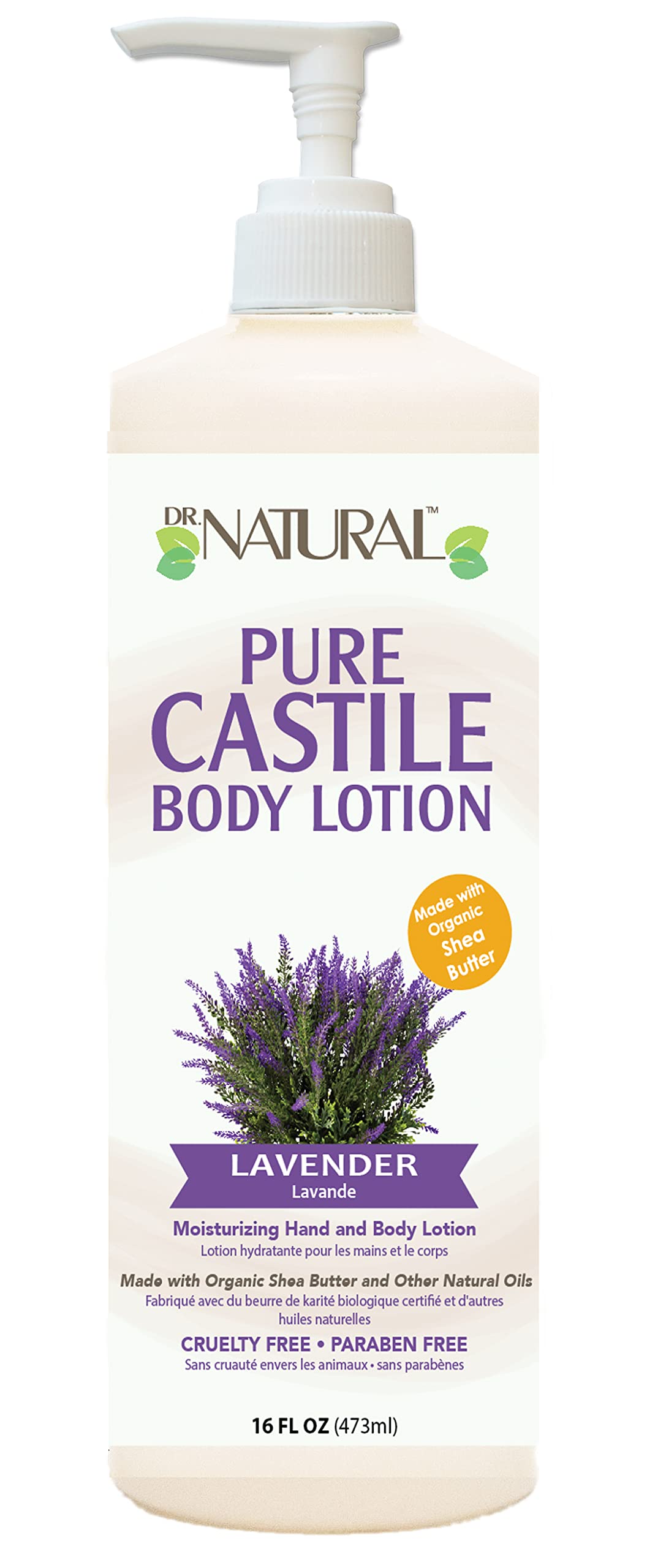 Dr. Natural Castile Body Lotion Deeply Moisturizing Body Butter With Shea