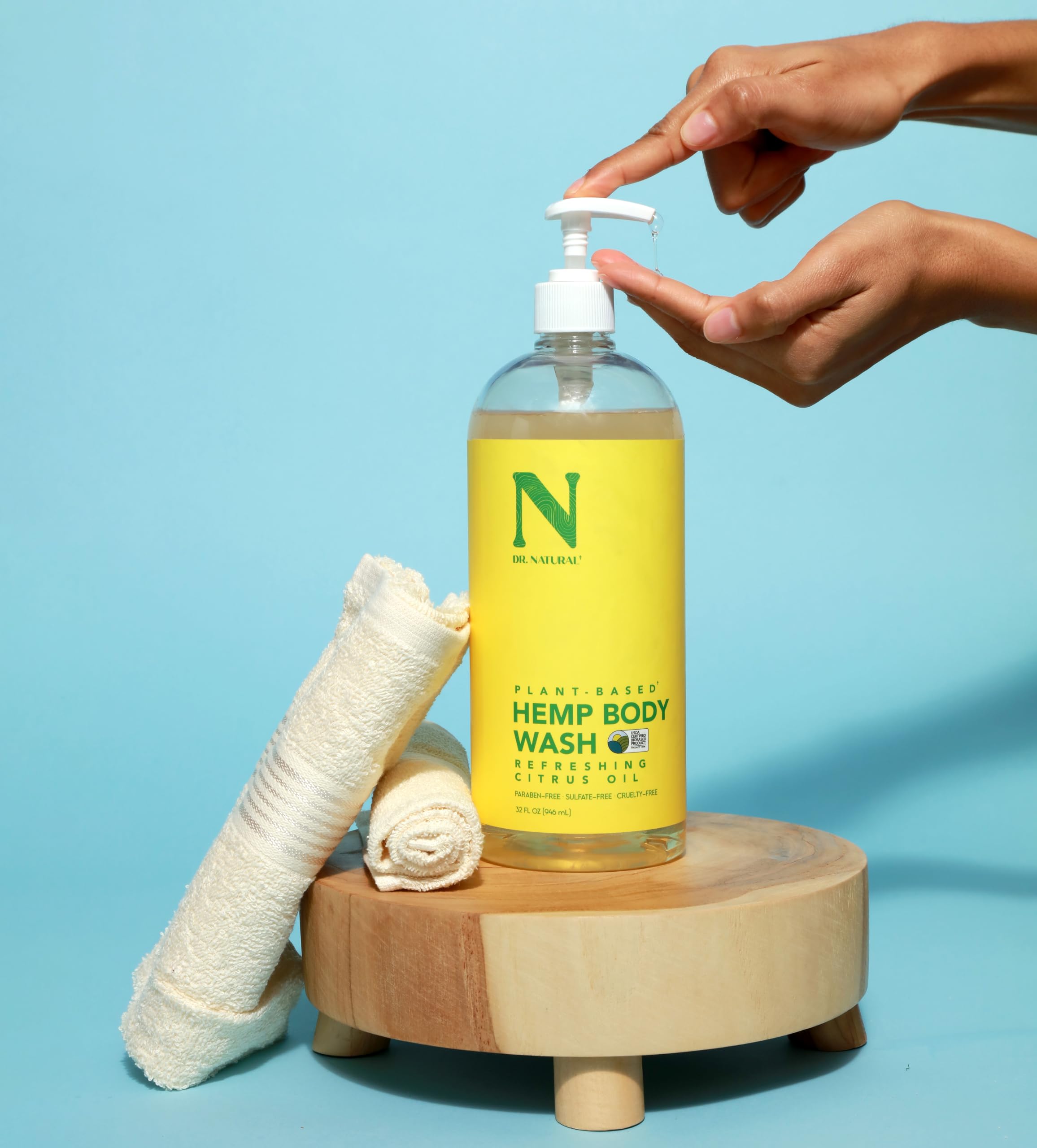 Dr. Natural Hemp Body Wash Natural for Sensitive Skin Moisturizing Anti Aging - Thumbnail 3