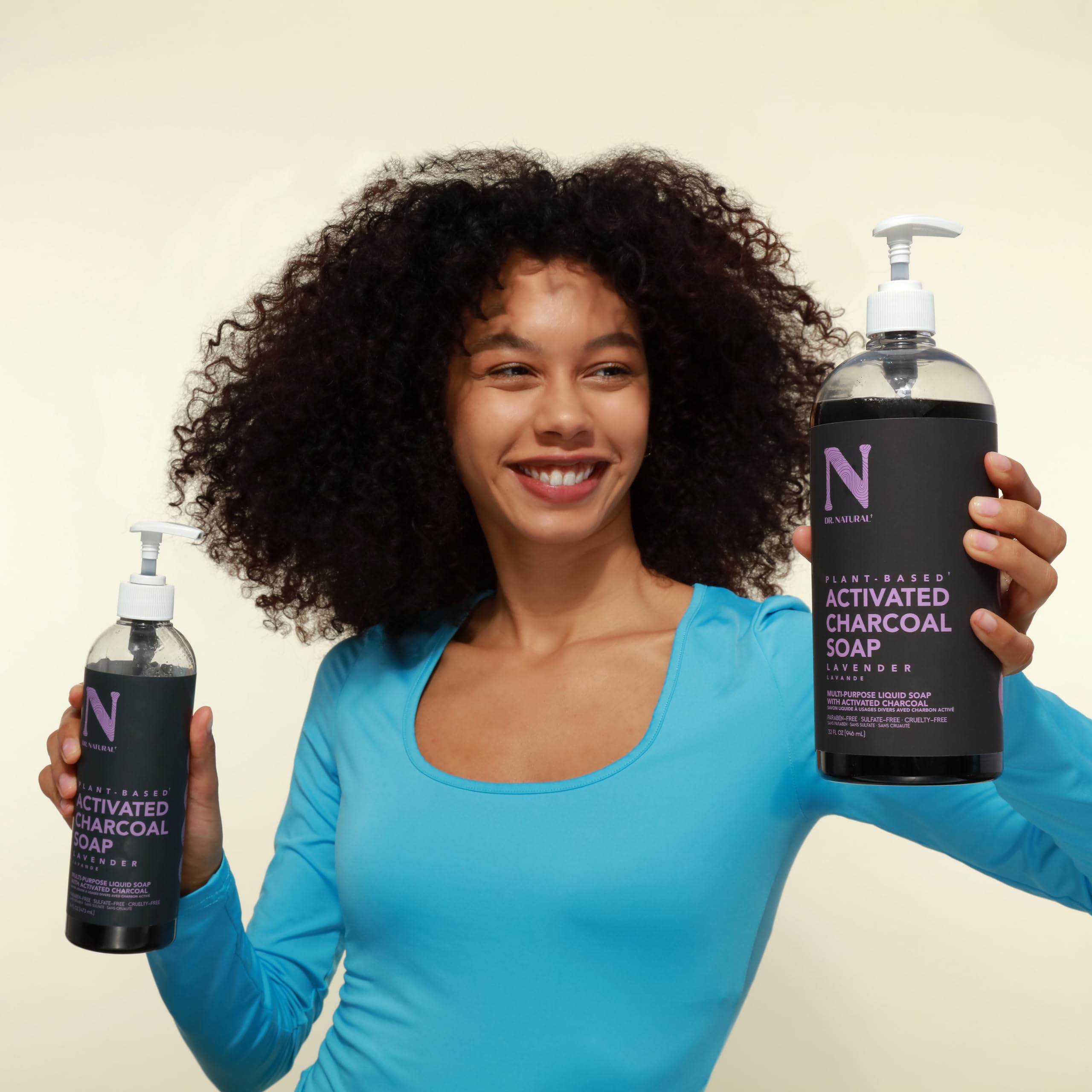 Dr. Natural Activated Charcoal Liquid Soap Anti Acne and Blemishes Deep - Thumbnail 2