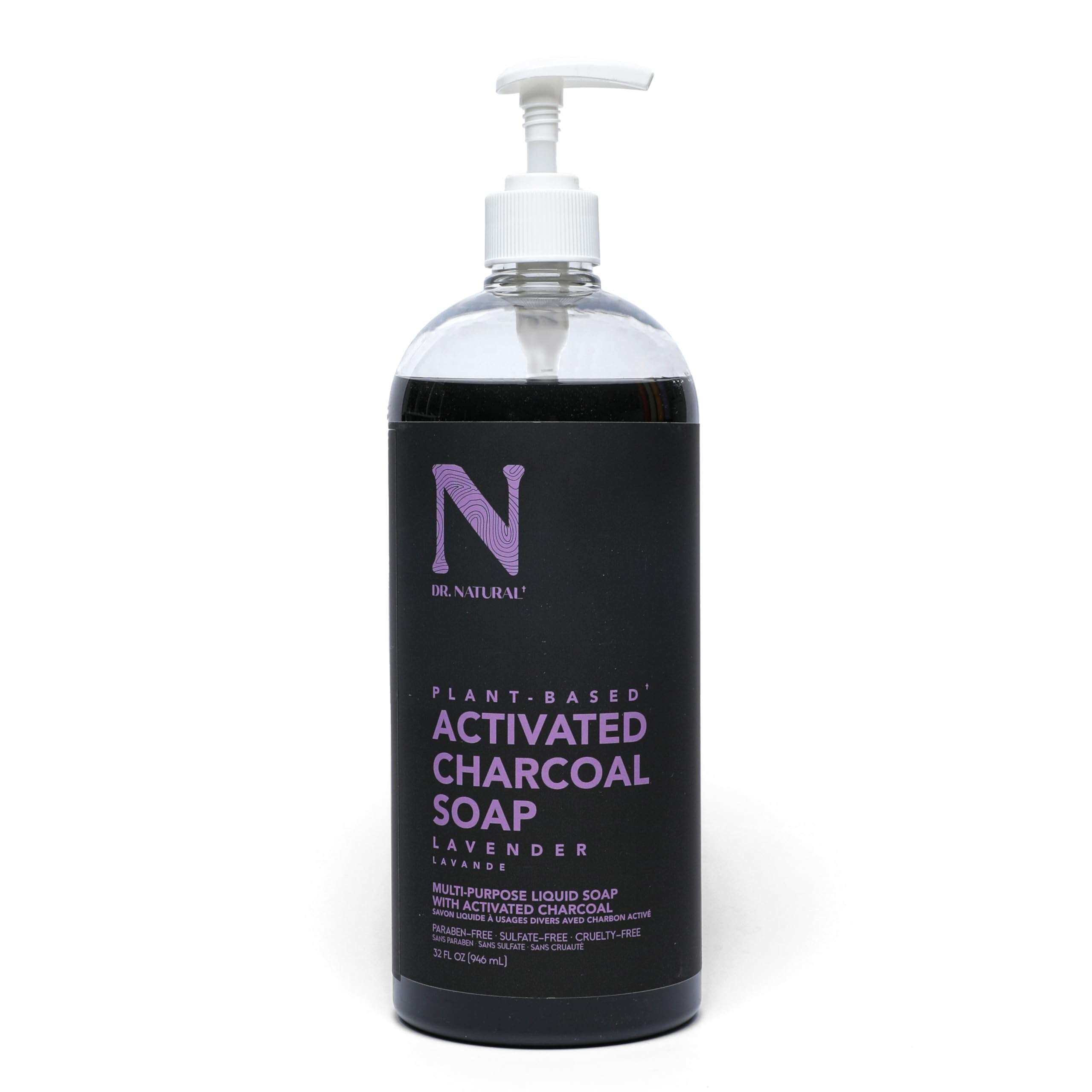 Dr. Natural Activated Charcoal Liquid Soap Anti Acne and Blemishes Deep