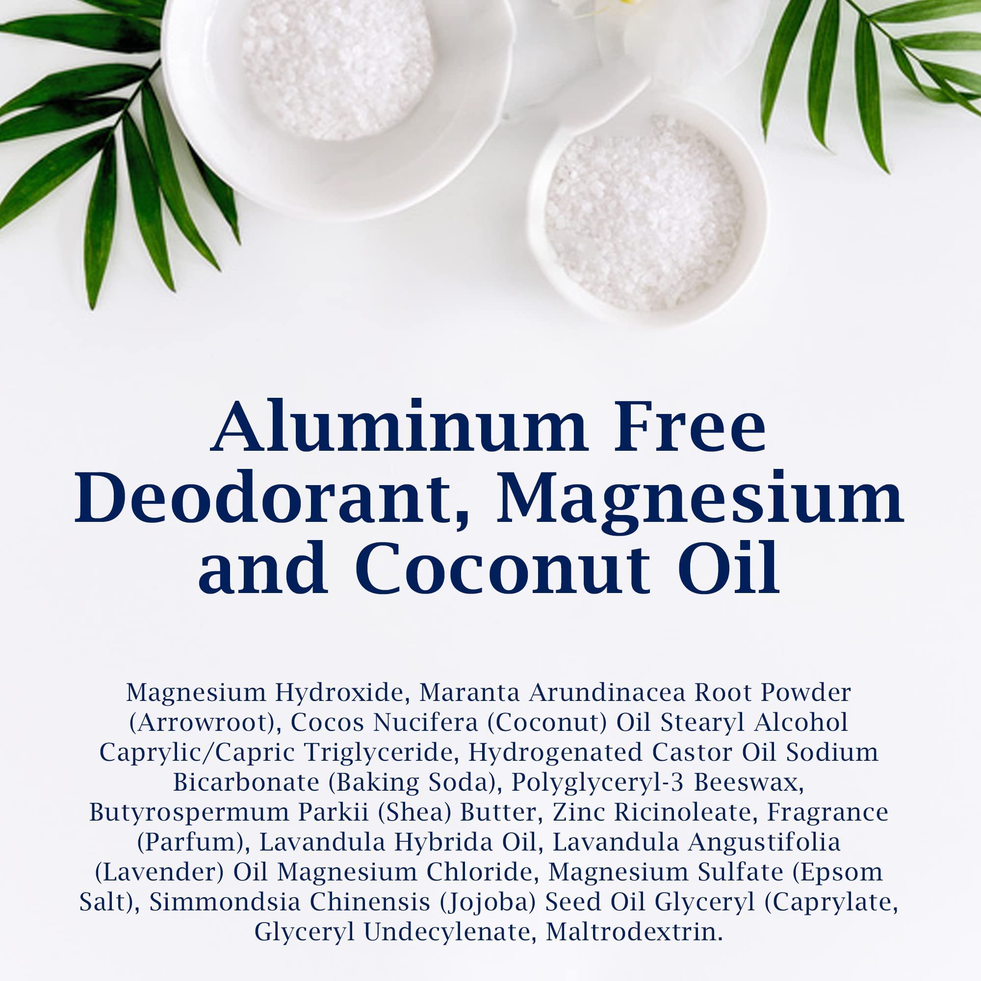 Dr Teal's Aluminum Free Deodorant Coconut Oil Paraben Phthalate Free 2.65 oz