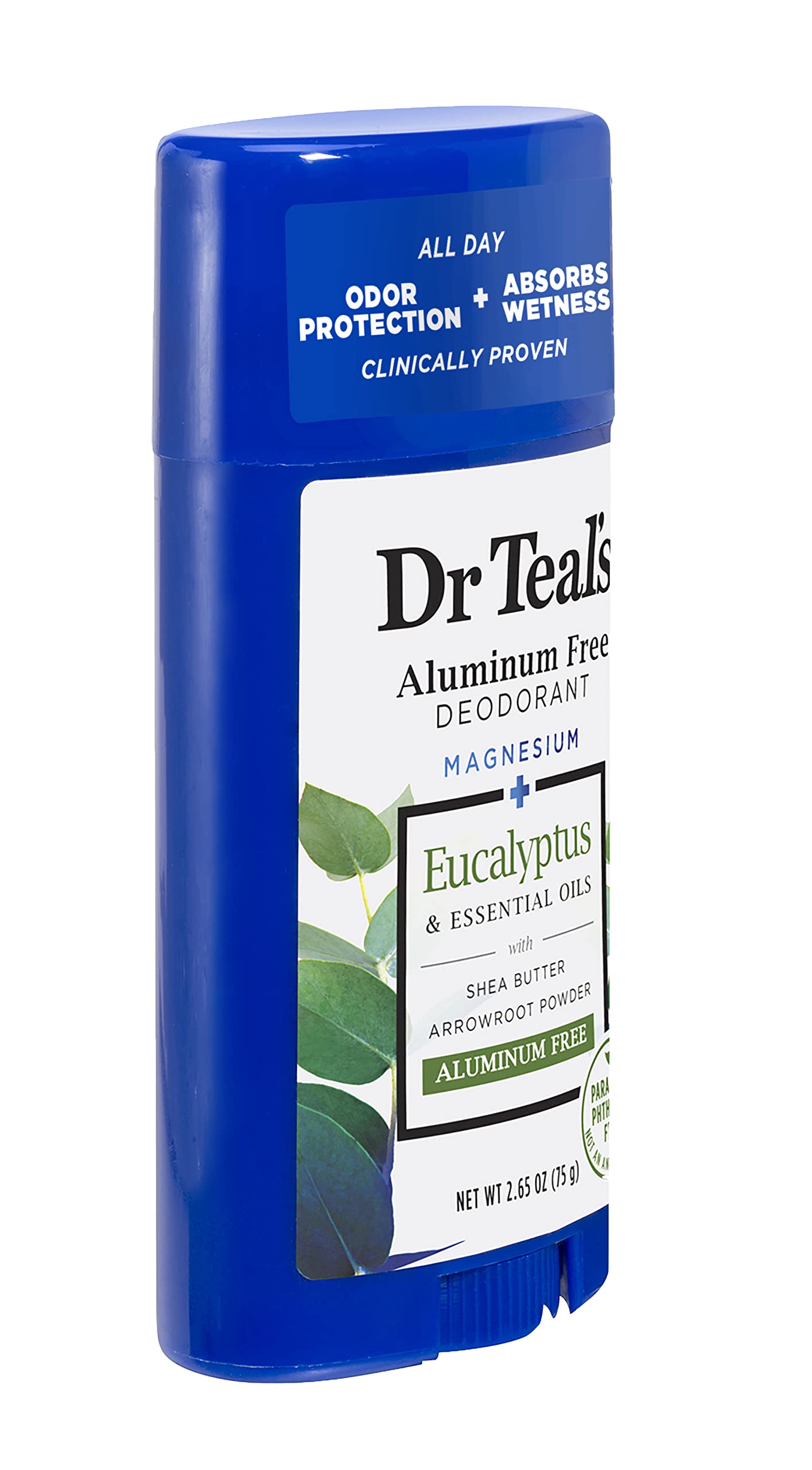 Dr Teal's Aluminum Free Deodorant Eucalyptus Paraben Phthalate Free 2.65 oz - Thumbnail 2