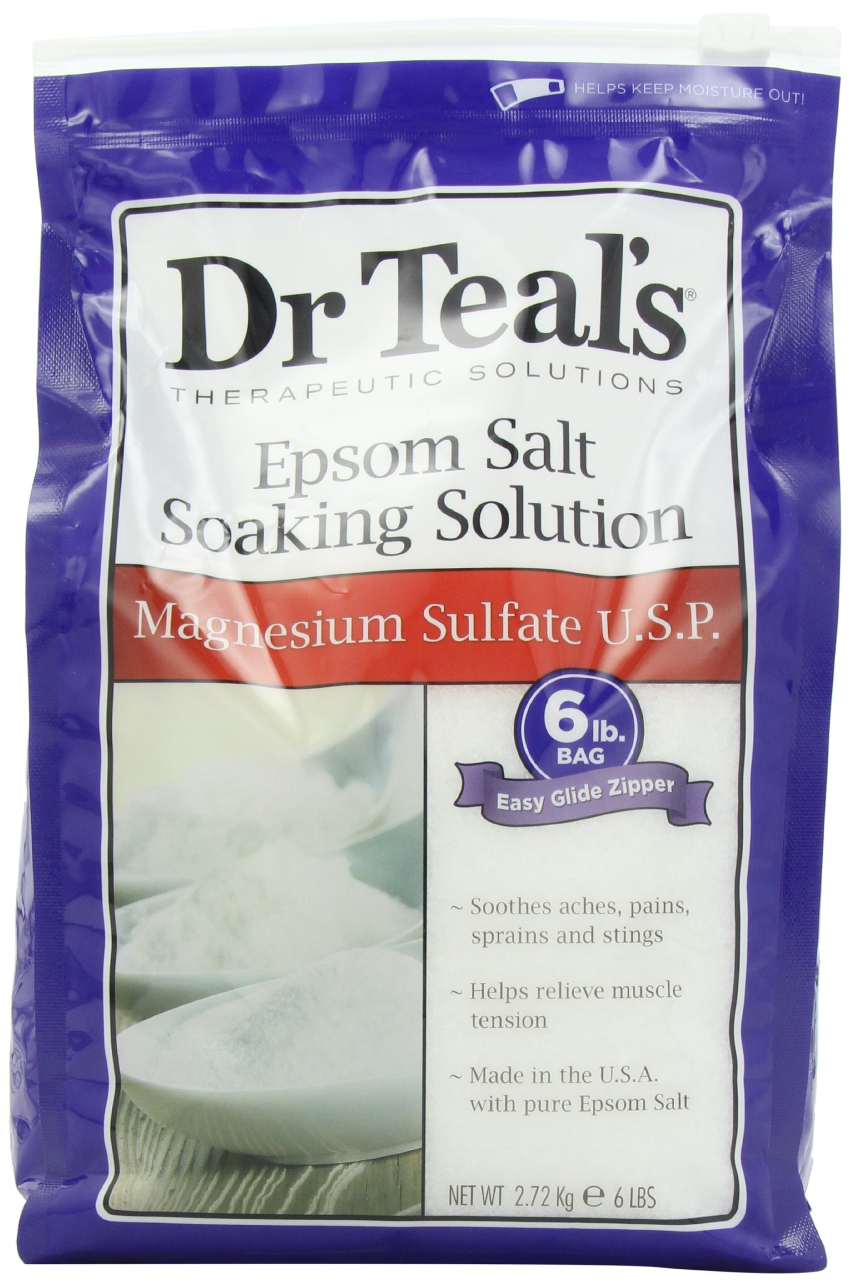 Dr Teal's Epsom Salt Soaking Solution Magnesium Sulfate U.s.p 96 oz