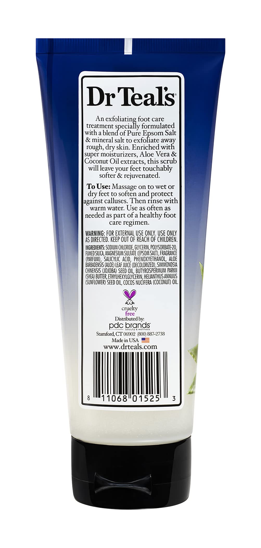 Dr. Teal's Gentle Exfoliant Foot Scrub With Epsom Salt 6 oz - Thumbnail 2