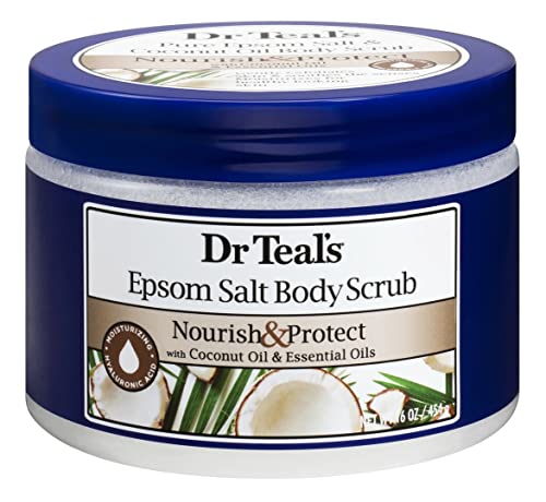 Dr. Teal's Body Scrub Nourish Protect Jar 16 oz - Thumbnail 3
