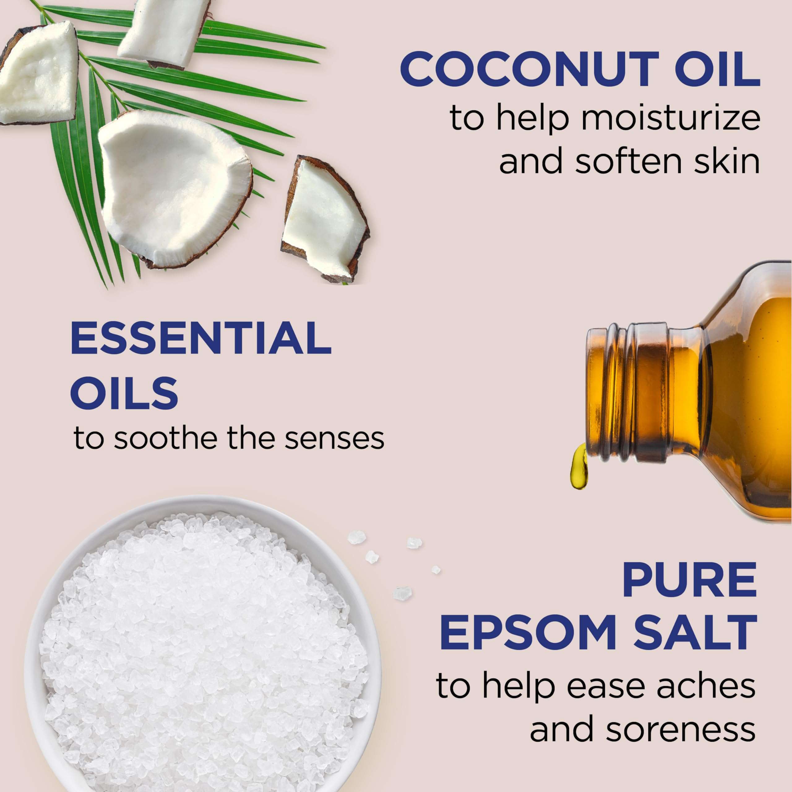 Dr Teal's Salt Soak With Pure Epsom Salt Nourish Protect With Coconut Oil 3 Lbs - Thumbnail 2