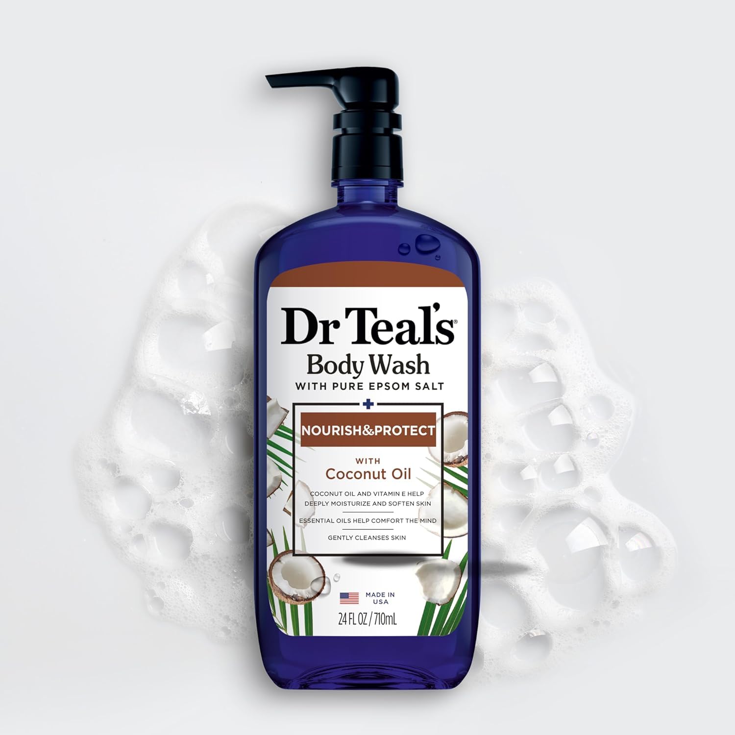 Dr Teal's Body Wash Nourish Protect With Coconut Oil 24 Fl Oz - Thumbnail 3