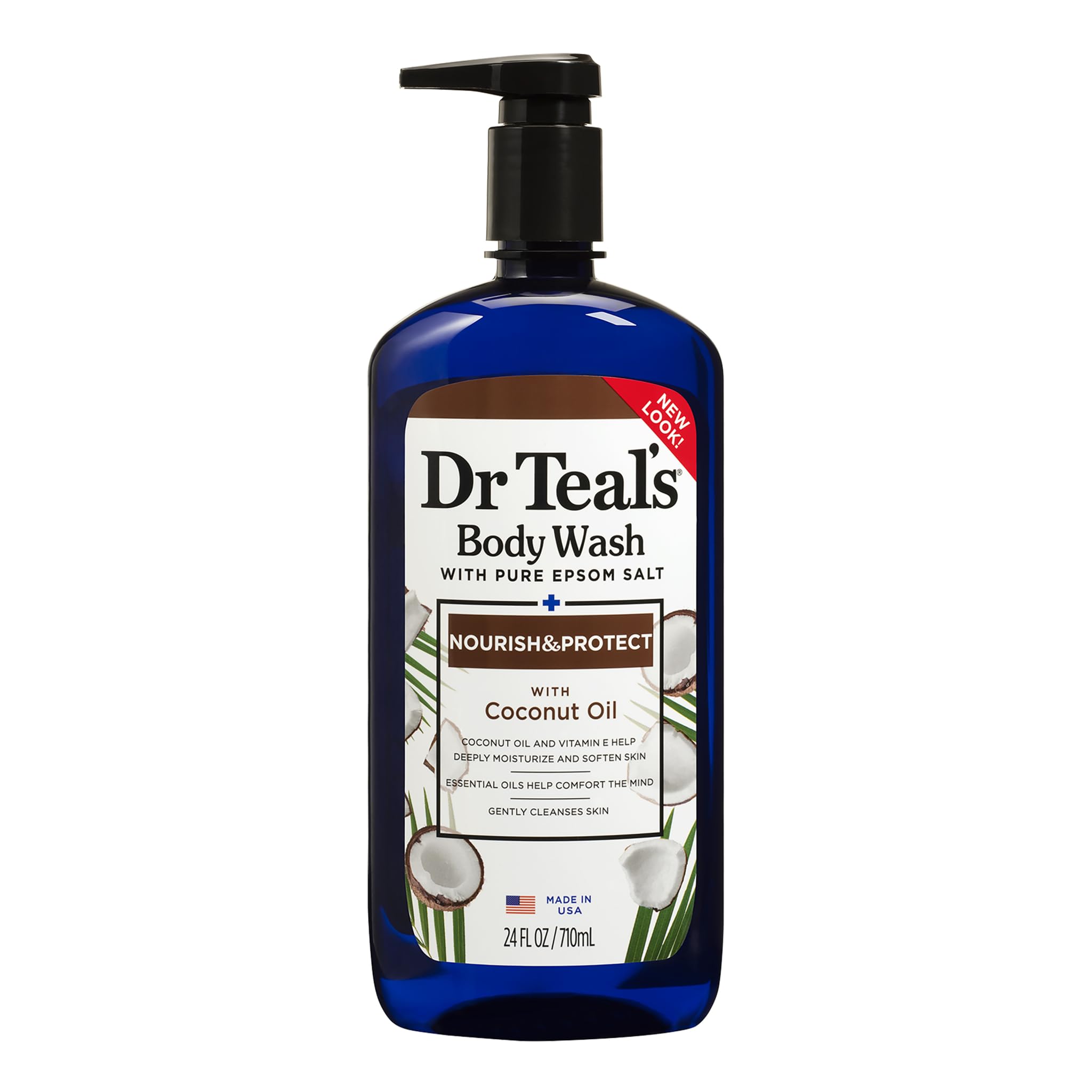 Dr Teal's Body Wash Nourish Protect With Coconut Oil 24 Fl Oz