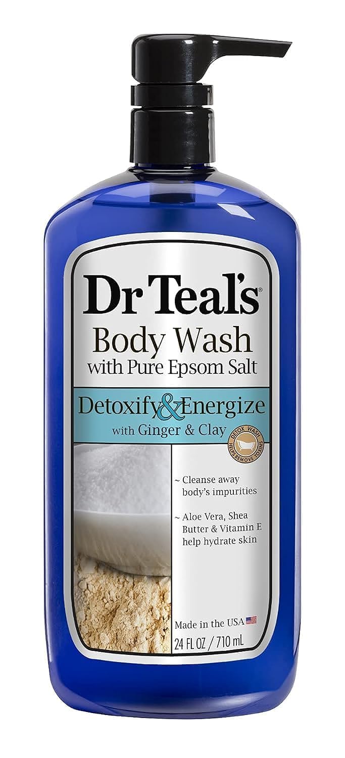 Dr Teal's Body Wash With Pure Epsom Salt Ify and Energize Ginger Clay Detox 24 - Thumbnail 2