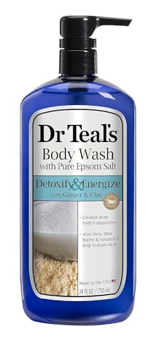 Dr Teal's Body Wash With Pure Epsom Salt Ify and Energize Ginger Clay Detox 24 - Thumbnail 3