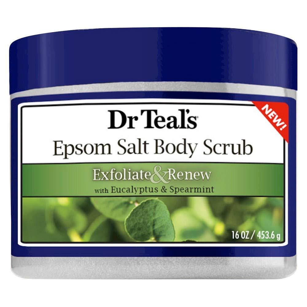 Dr Teal's Eucalyptus Spearmint Body Scrub Exfoliate Renew Formula Essential (Set)