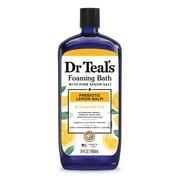 Dr Teal's Foaming Bath With Prebiotic Lemon Balm and Essential Oil Blend 34 Fl