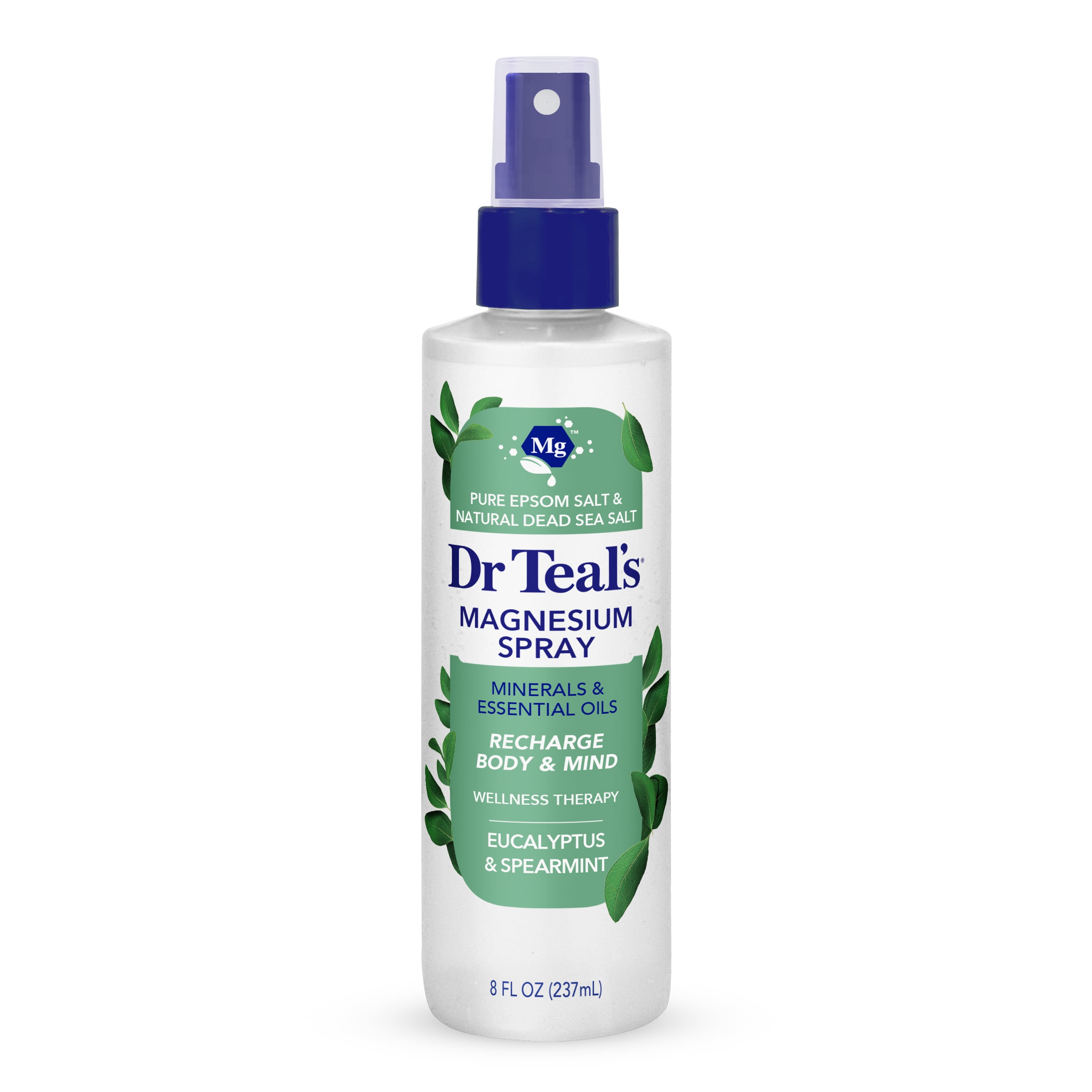 Dr Teal's Relax Relief Magnesium With Eucalyptus Spearmint Essential Oils 8 Fl