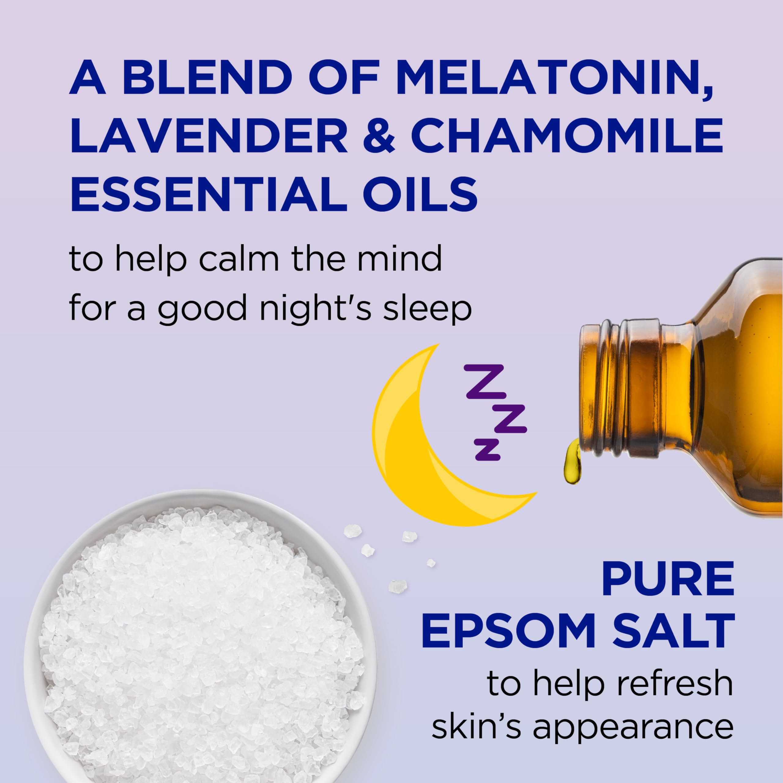 Dr Teal's Pure Epsom Salt Soak Sleep Blend With Melatonin Lavender Chamomile - Thumbnail 3