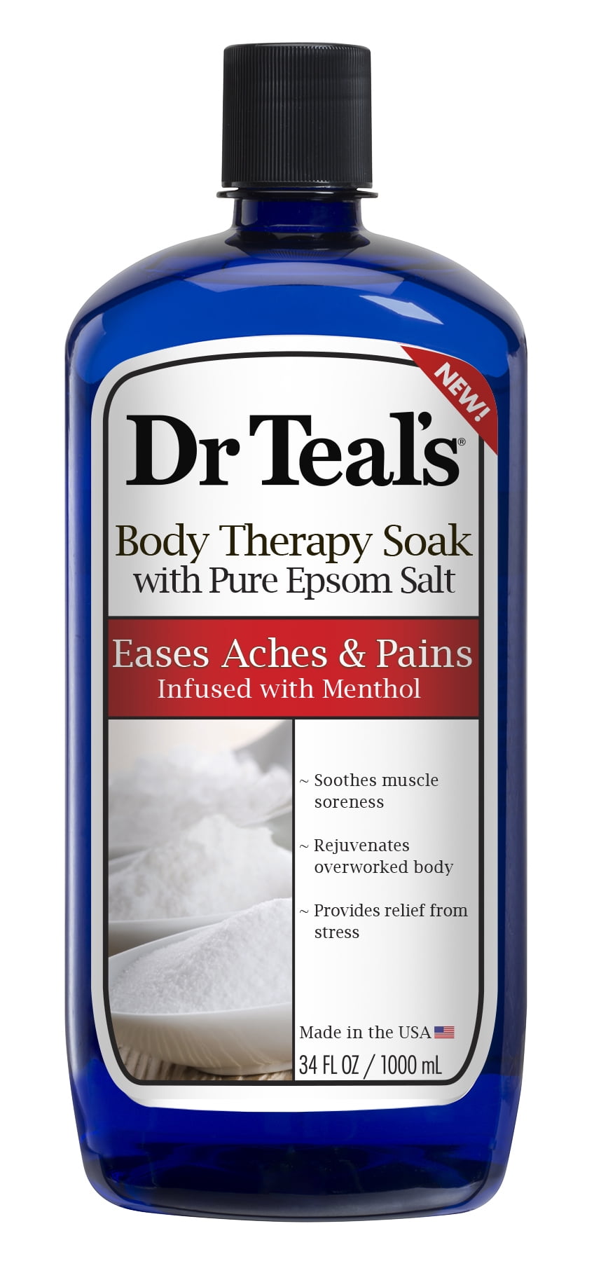 Dr Teal's Body Therapy Soak With Pure Epsom Salt Eases Aches Pains Infused With