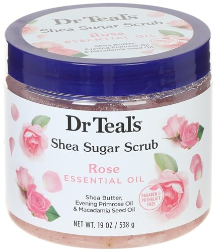 Dr. Teal's Shea Sugar Scrub Rose Jar 19 oz - Thumbnail 3