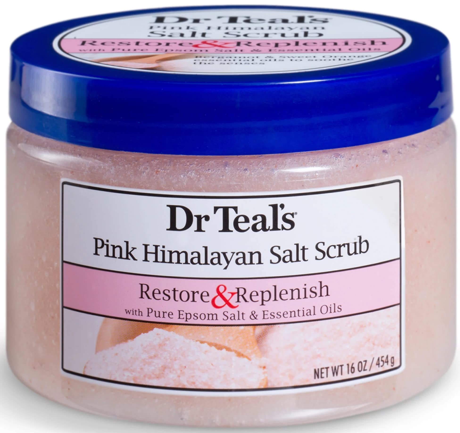 Dr Teal's Body Scrub With Pure Epsom Salt Restore Replenish With Pink Himalayan - Thumbnail 3