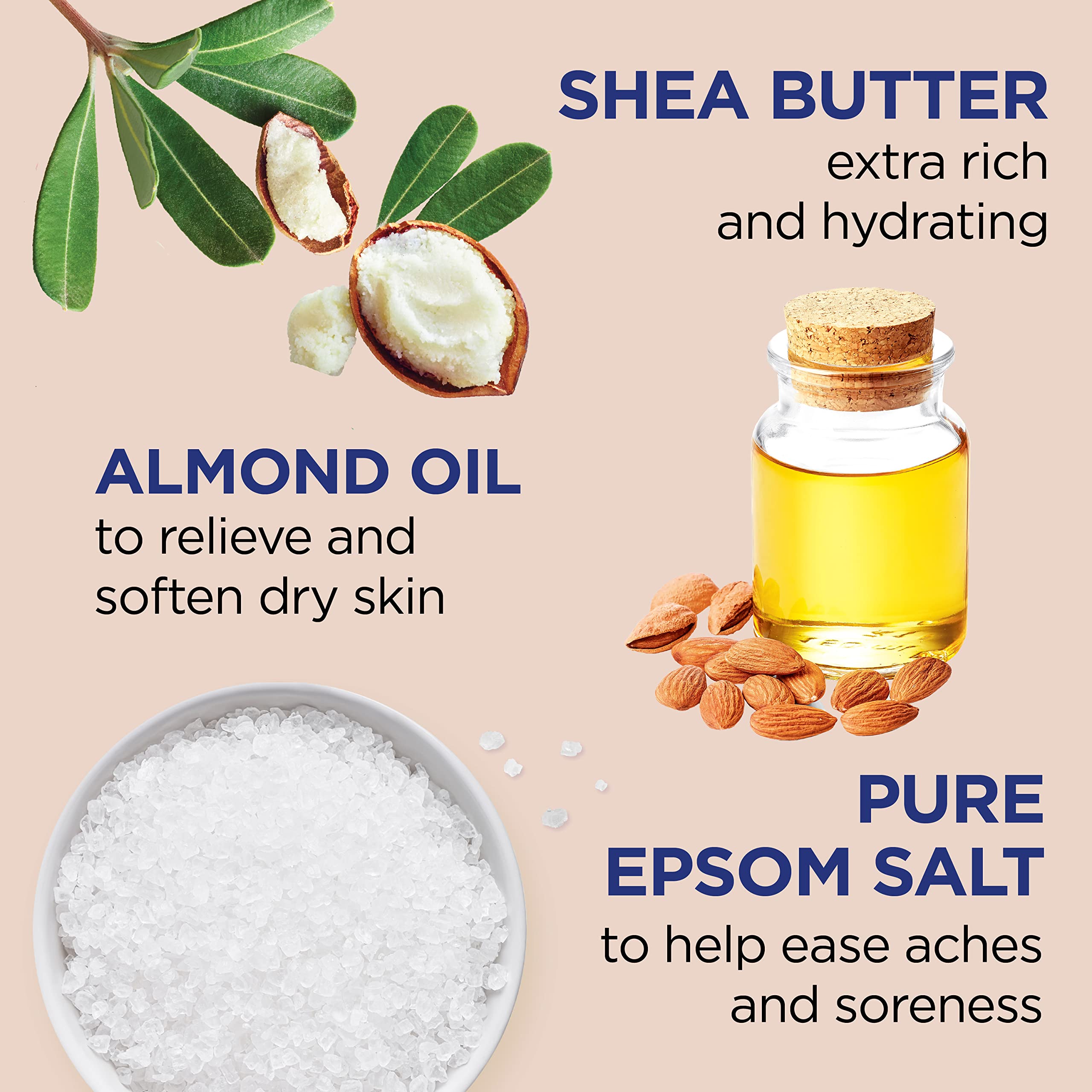 Dr Teal's Epsom Salt Magnesium Soak Soften Moisturize With Shea Butter Almond - Thumbnail 3
