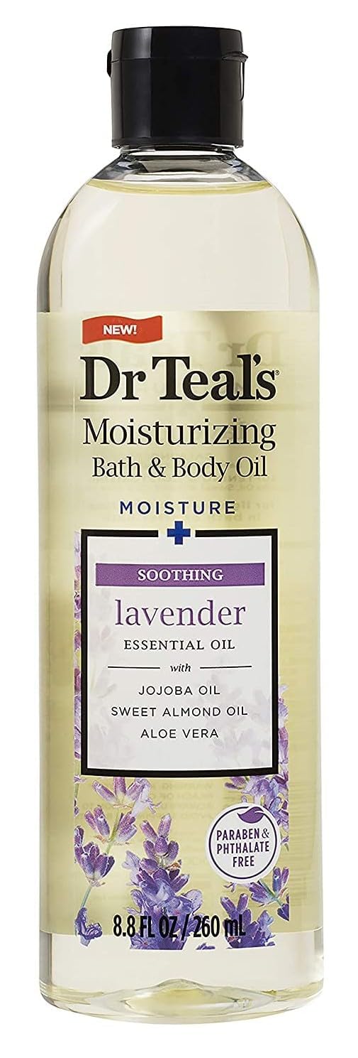 Dr Teal's Moisturizing Bath and Body Oil Soothe Sleep With Lavender Essential - Thumbnail 3