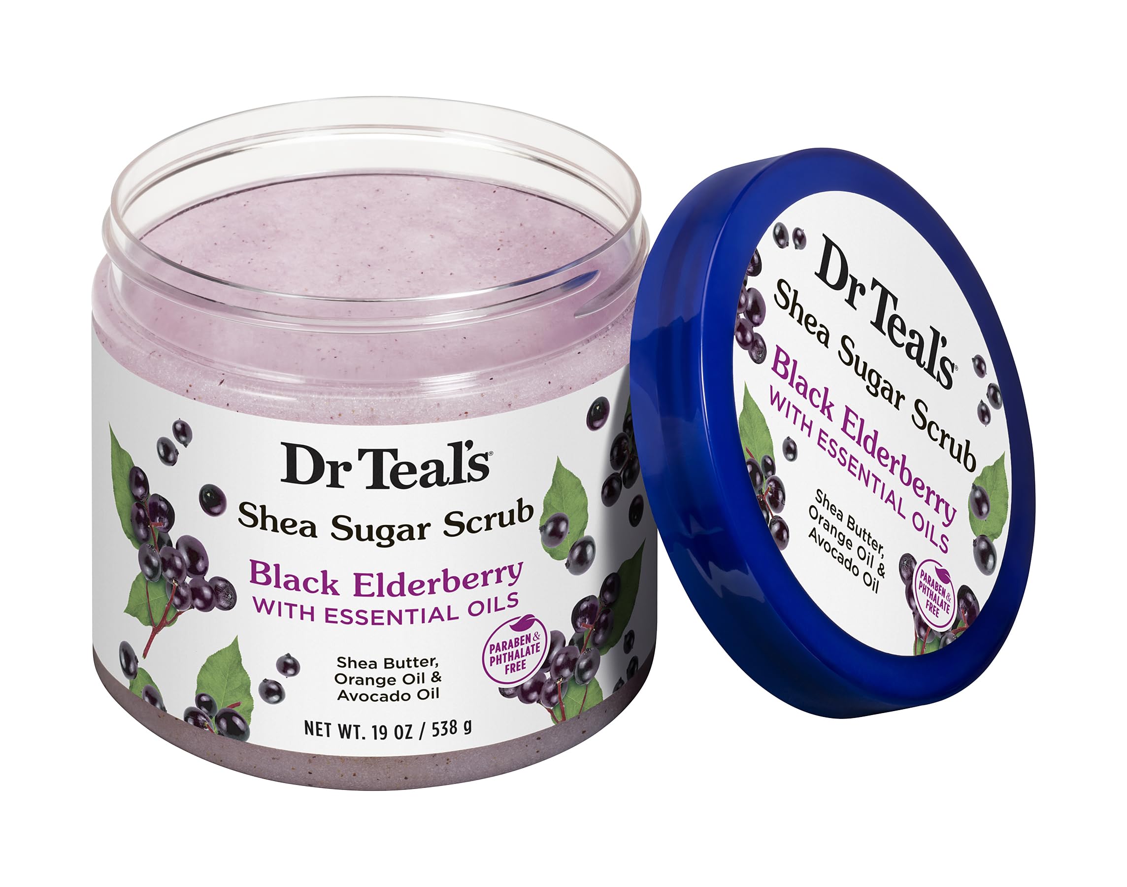 Shea Sugar Scrub Black Elderberry - Thumbnail 2