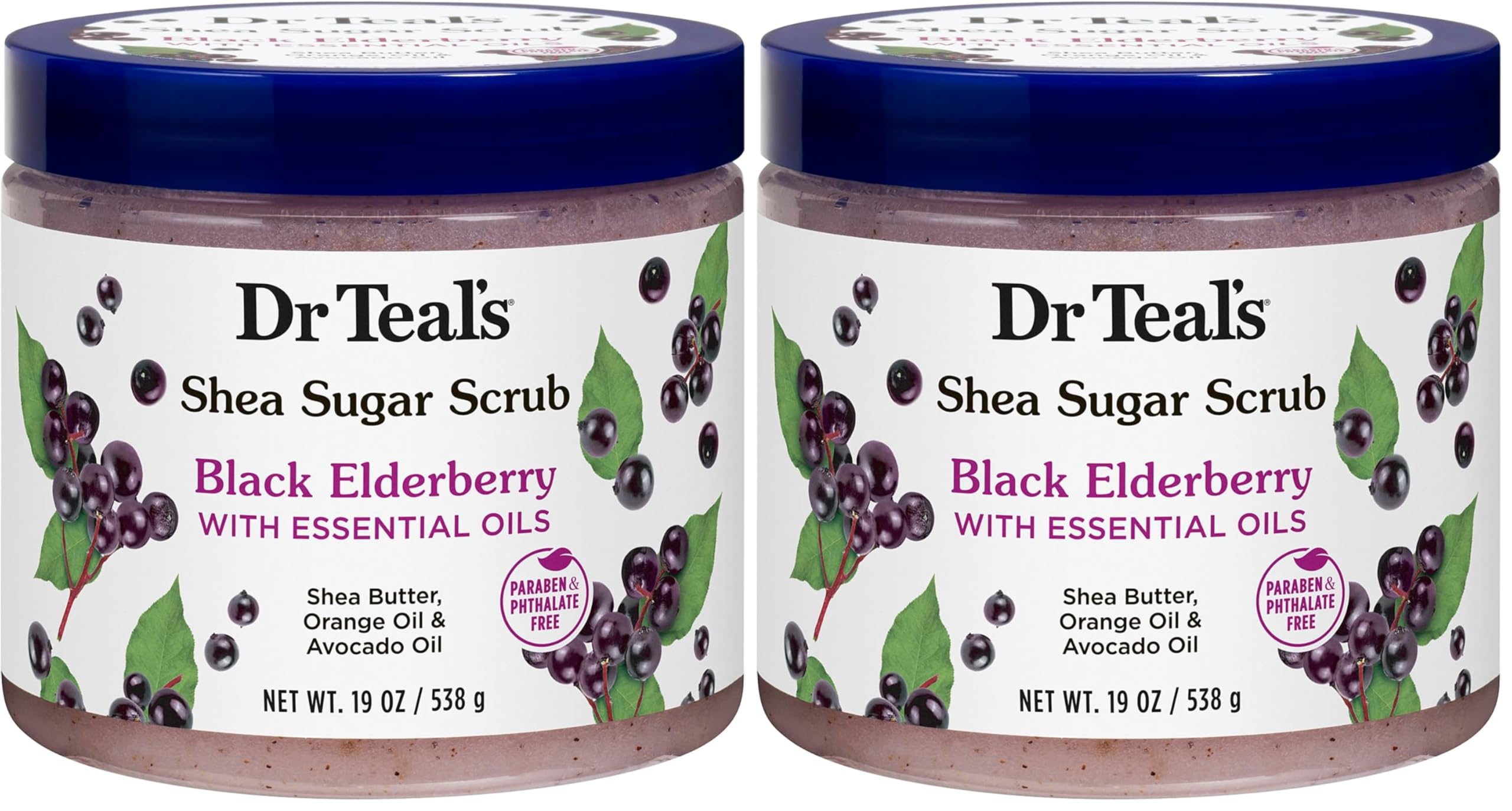 Shea Sugar Scrub Black Elderberry
