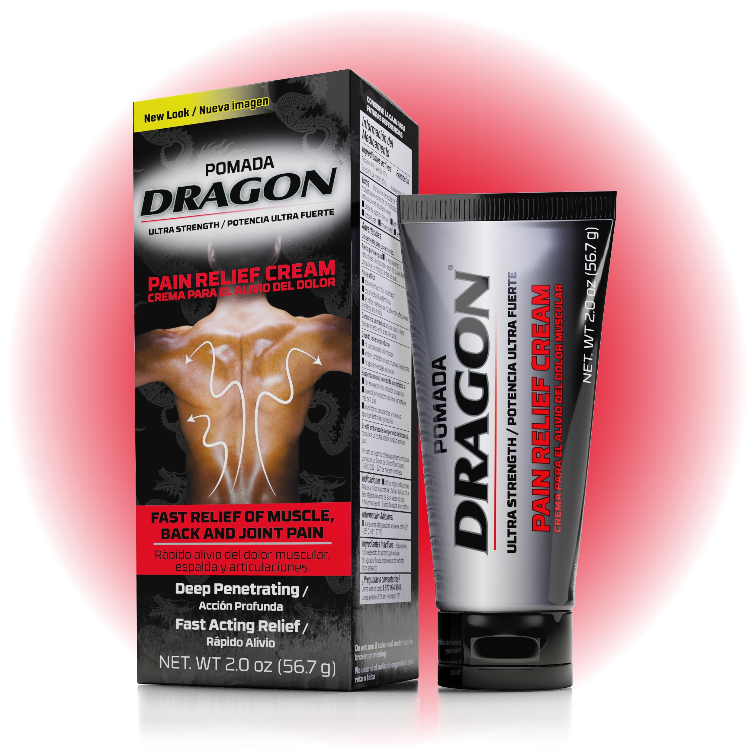 Pomada Dragon Ultra Strength Pain Relief Cream Strength Muscle Rub for Joint