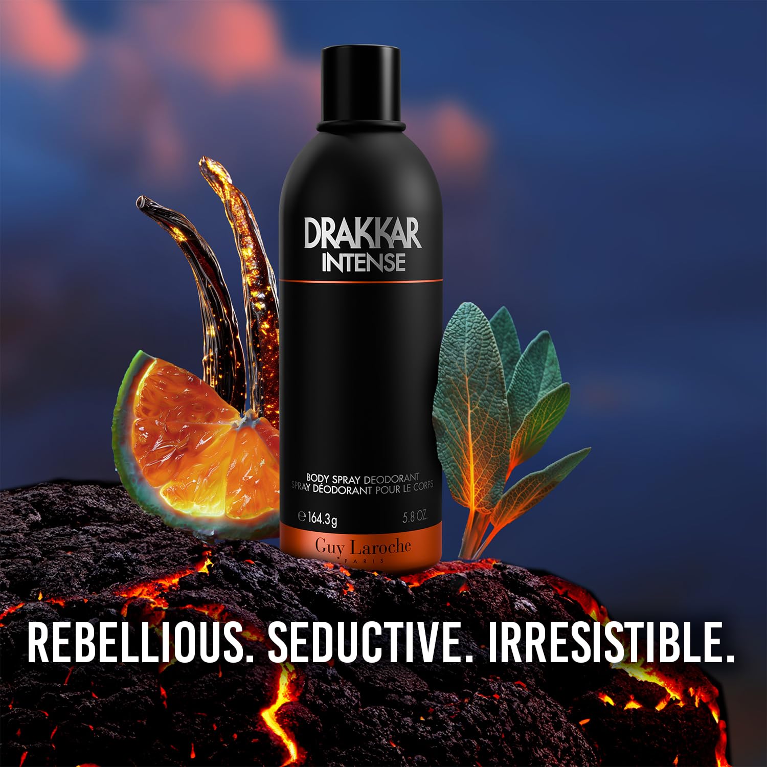 Guy Laroche Drakkar Intense Seductive Irresistible Body Ambery Fougere Cologne - Thumbnail 2