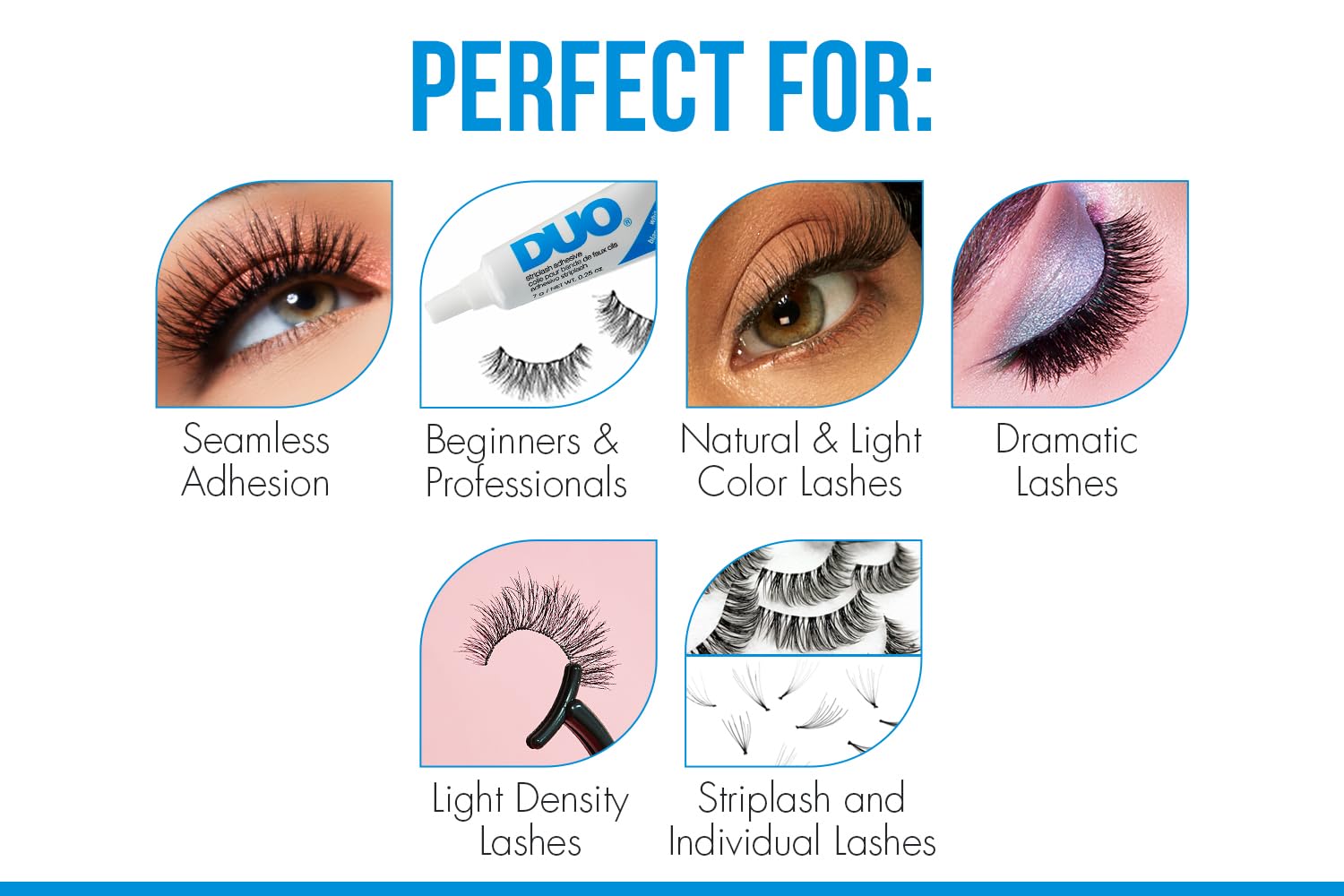 Duo Strip Lash Adhesive Clear/white Strong Hold Waterproof Lash Glue for False