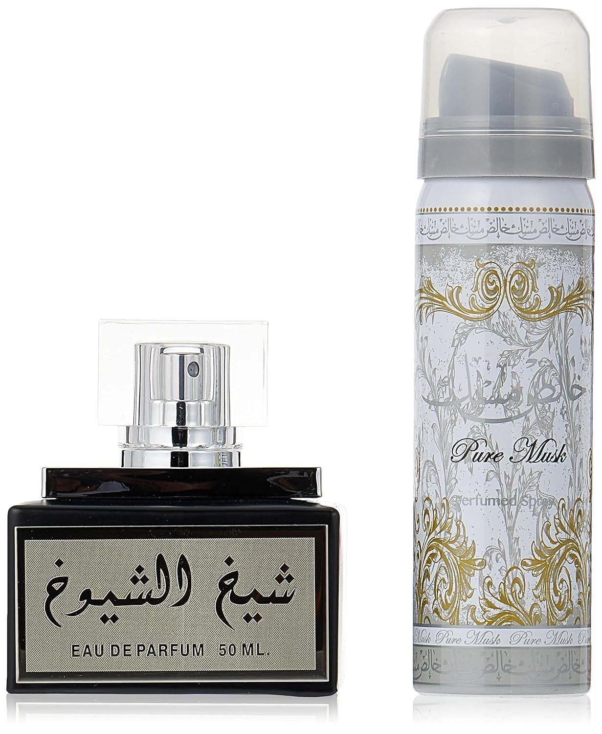 [Set] Lattafa Perfumes Sheikh Al Shuyukh Black 2 Piece Set for Unisex Unisex EDP 1.7