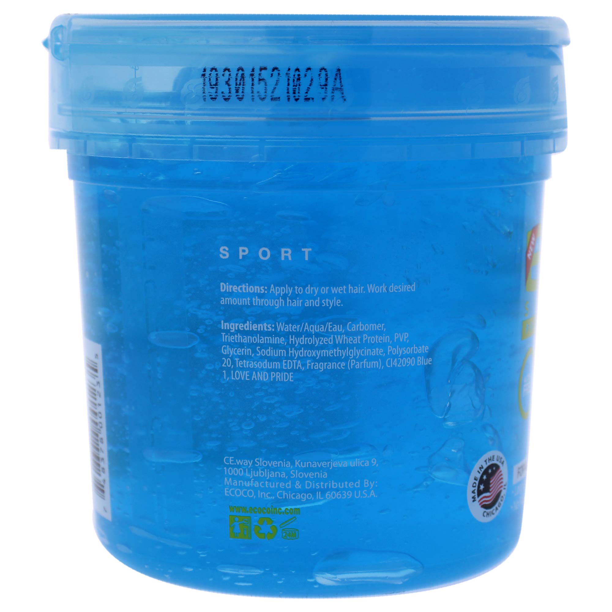 Nvey Eco Styling Gel Sport Clean Scent 16 Fl Oz - Thumbnail 2