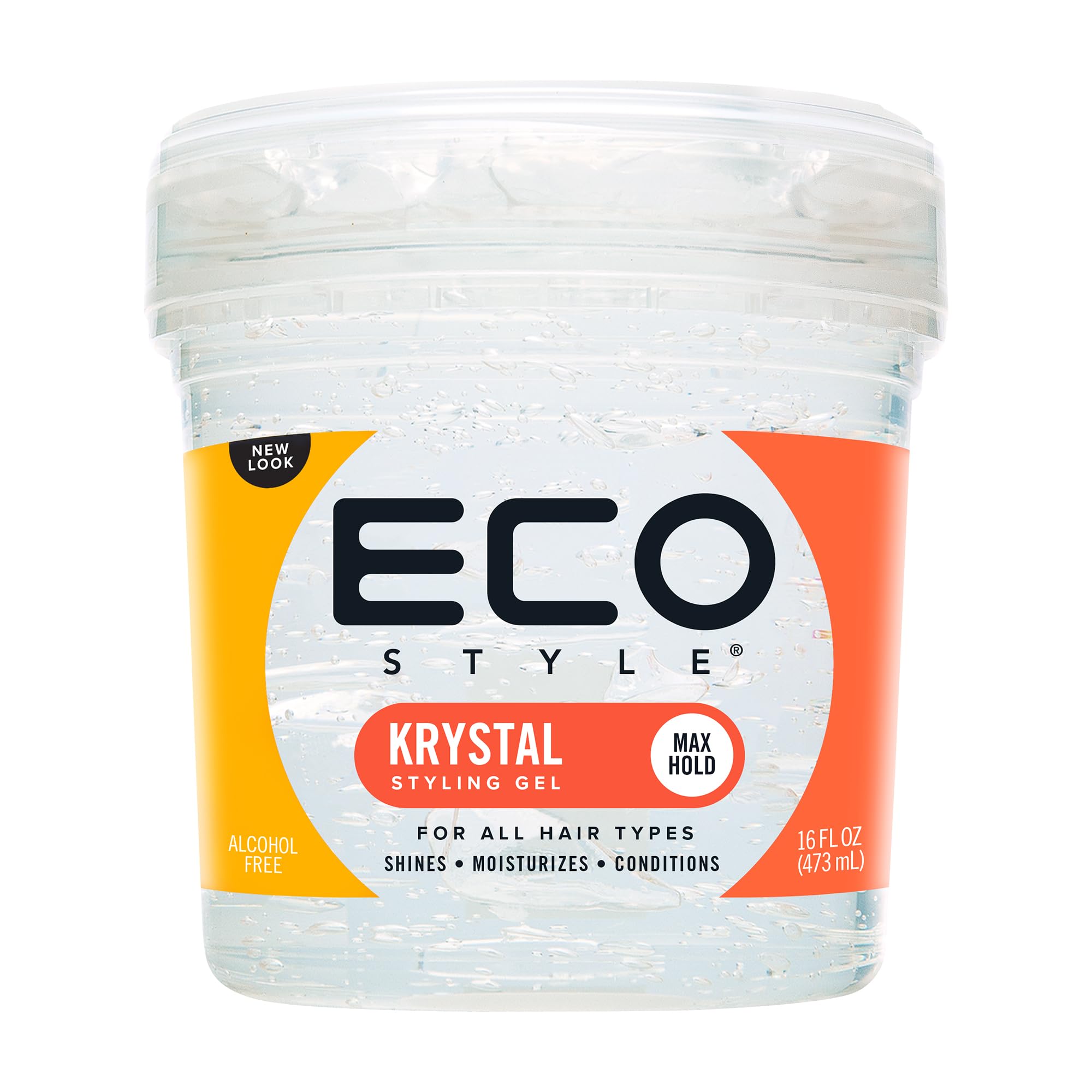 Ecoco Eco Style Hair Gel Krystal Strong Hold Any Hair Type and Color Adds Body - Thumbnail 2