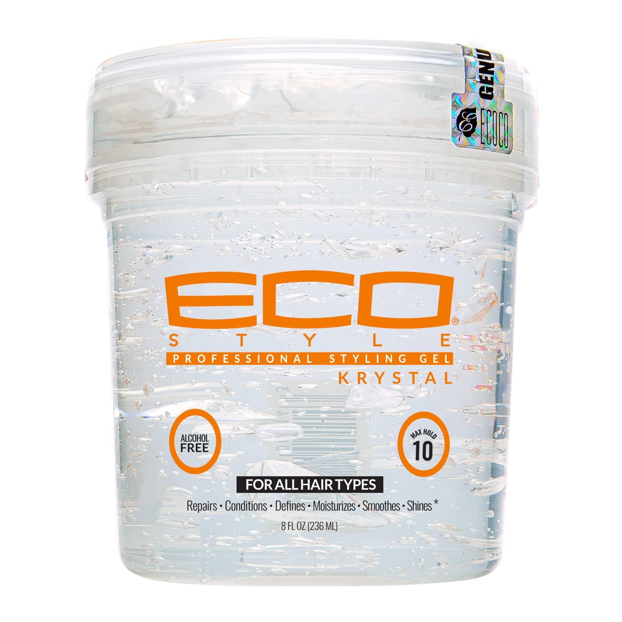 Eco Style Krystal Styling Gel Adds Body and Shine To All Styles Moisturizes and