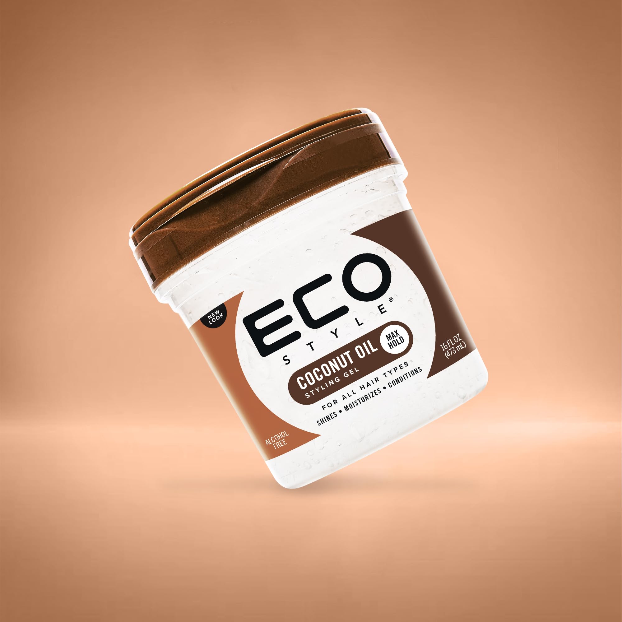 Ecoco Eco Style Gel Coconut Oil Adds Luster and Moisturizes Hair Weightless - Thumbnail 3