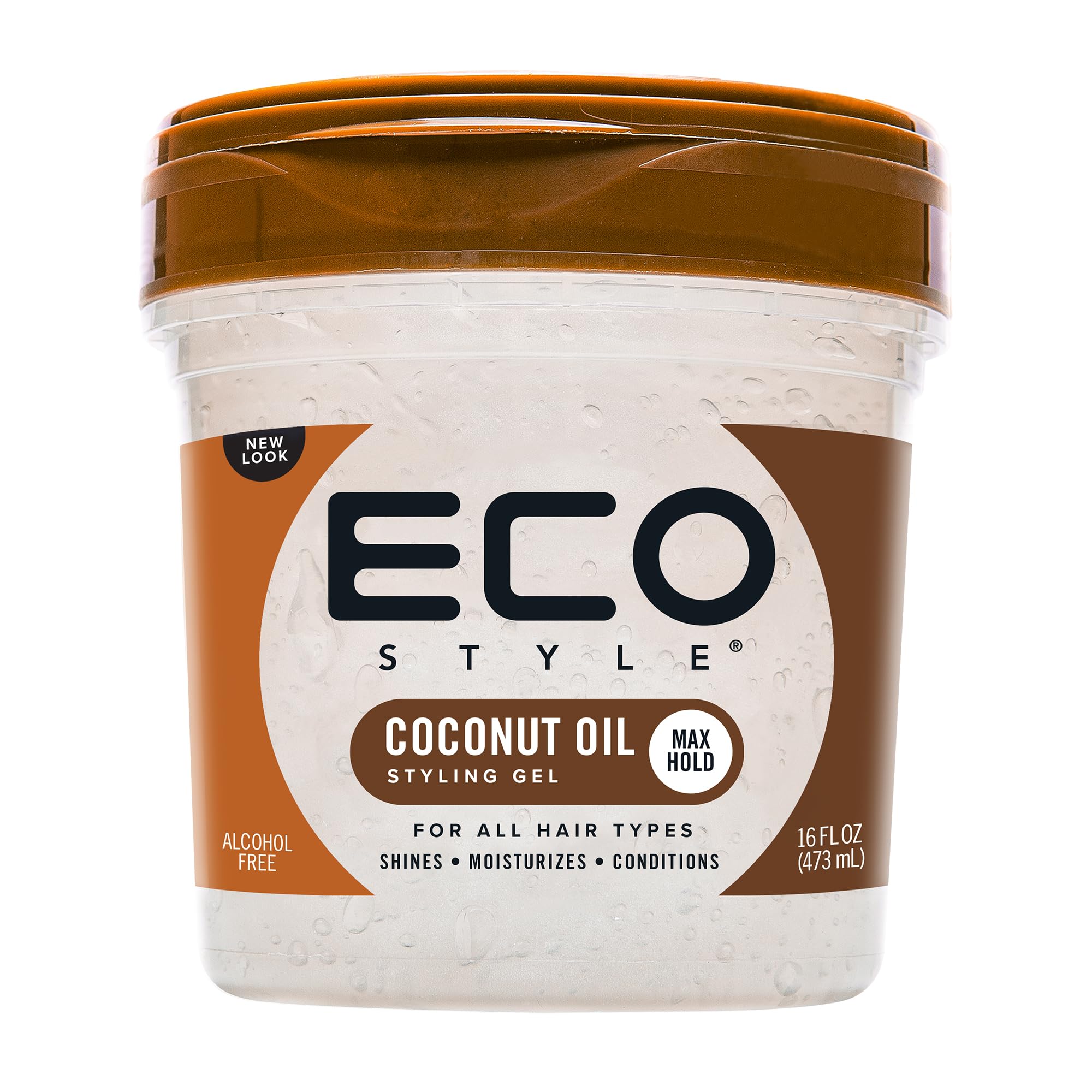 Ecoco Eco Style Gel Coconut Oil Adds Luster and Moisturizes Hair Weightless