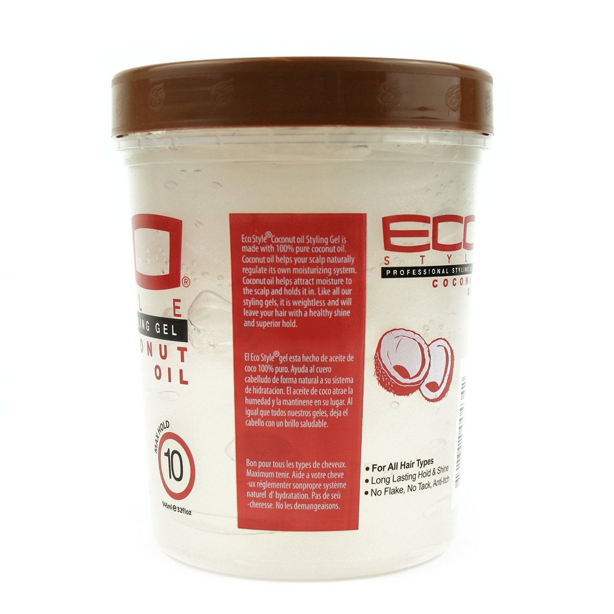 Eco Style Gel Coconut Oil 32 oz - Thumbnail 2