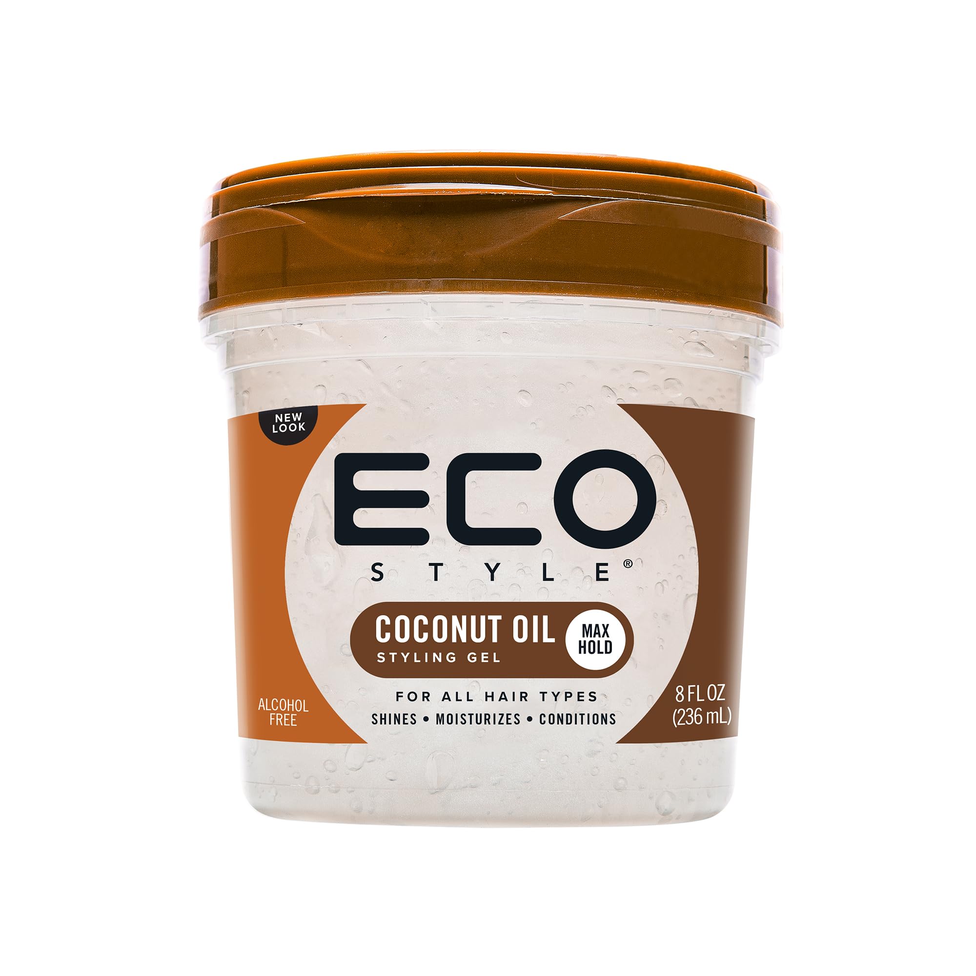 Eco Style Coconut Oil Styling Gel Adds Luster and Moisturizes Hair Weightless