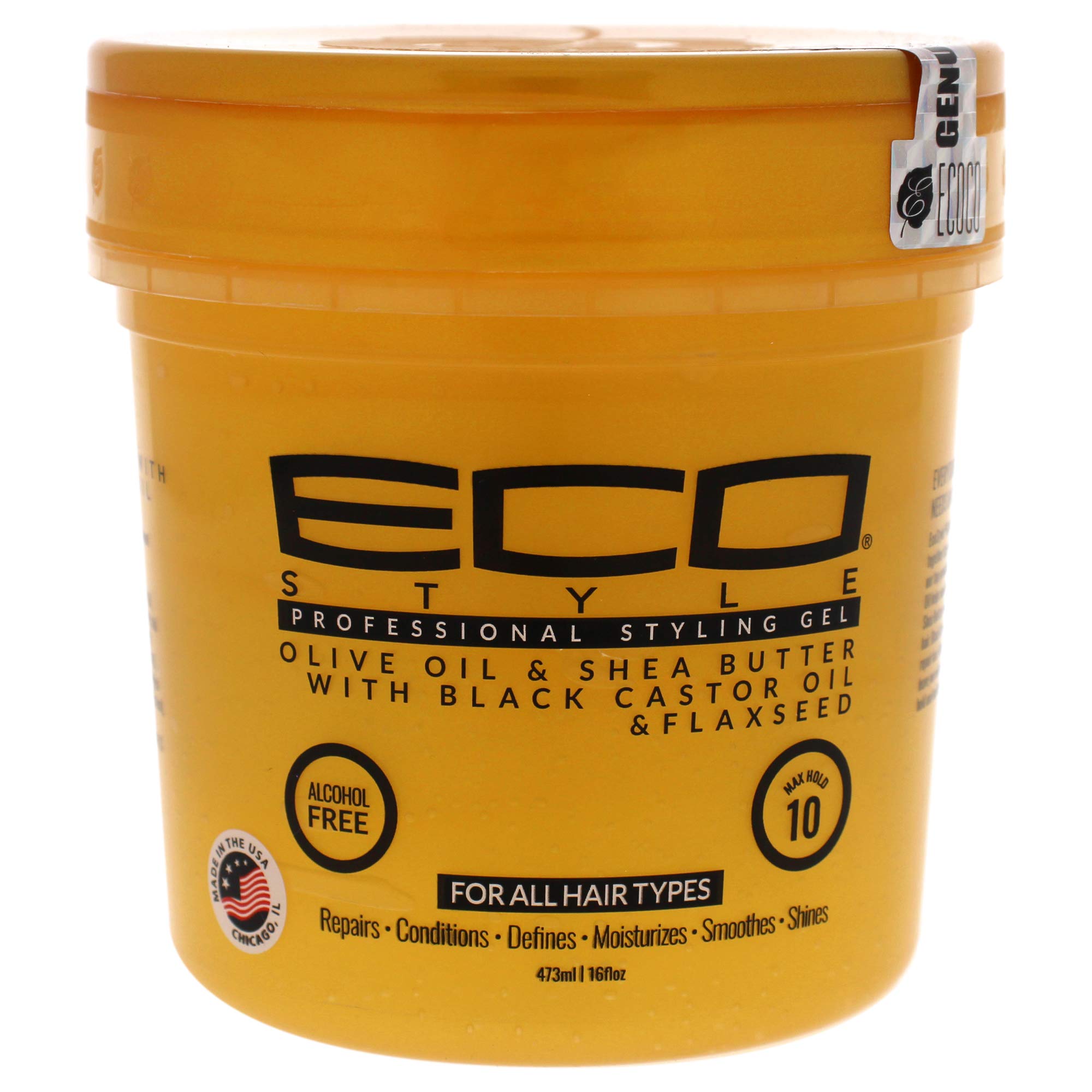 Ecoco Eco Style Gel Olive Oil and Shea Butter Black Castor Oil and Flaxseed