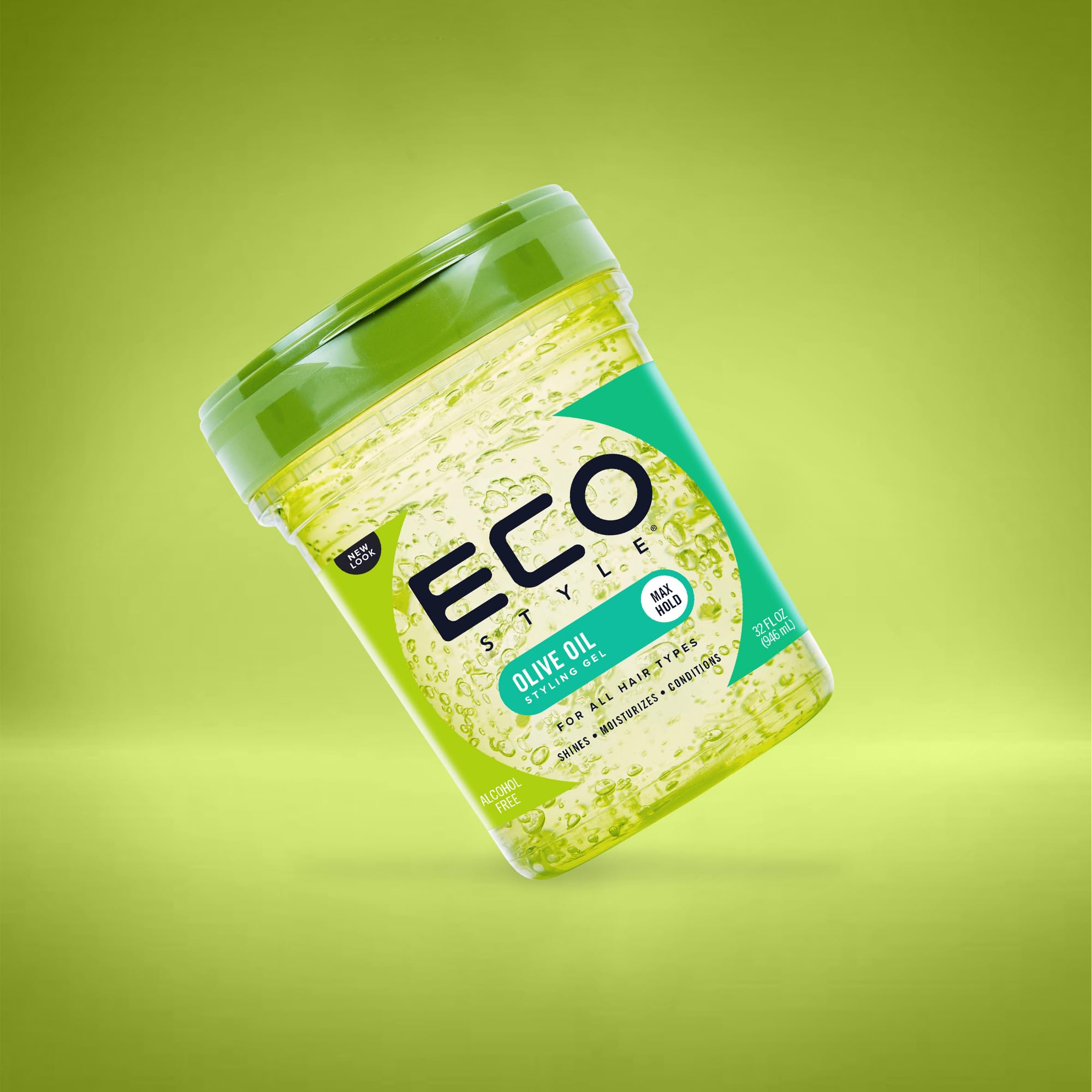 Ecoco Eco Style Gel Olive Oil 100% Pure Olive Oil Adds Shine and Tames Split - Thumbnail 2
