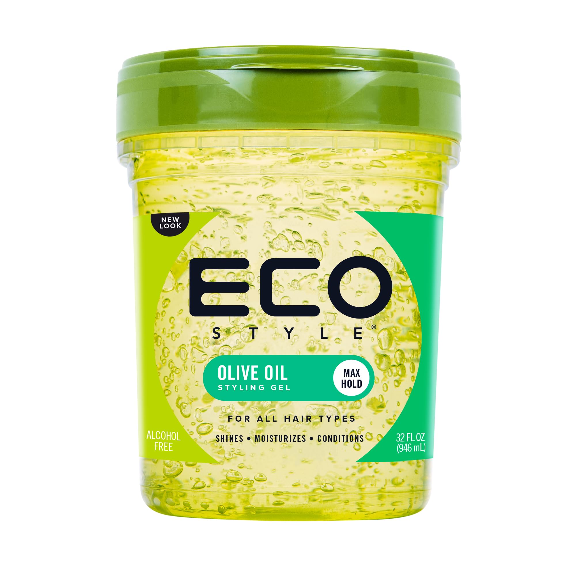 Ecoco Eco Style Gel Olive Oil 100% Pure Olive Oil Adds Shine and Tames Split