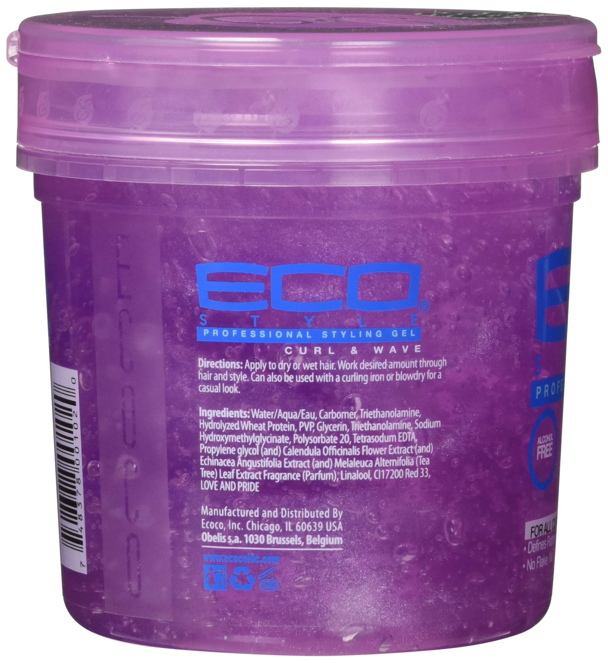 Ecoco Eco Style Hair Gel Curl and Wave Anti Itch Alcohol Free Formula Perfect