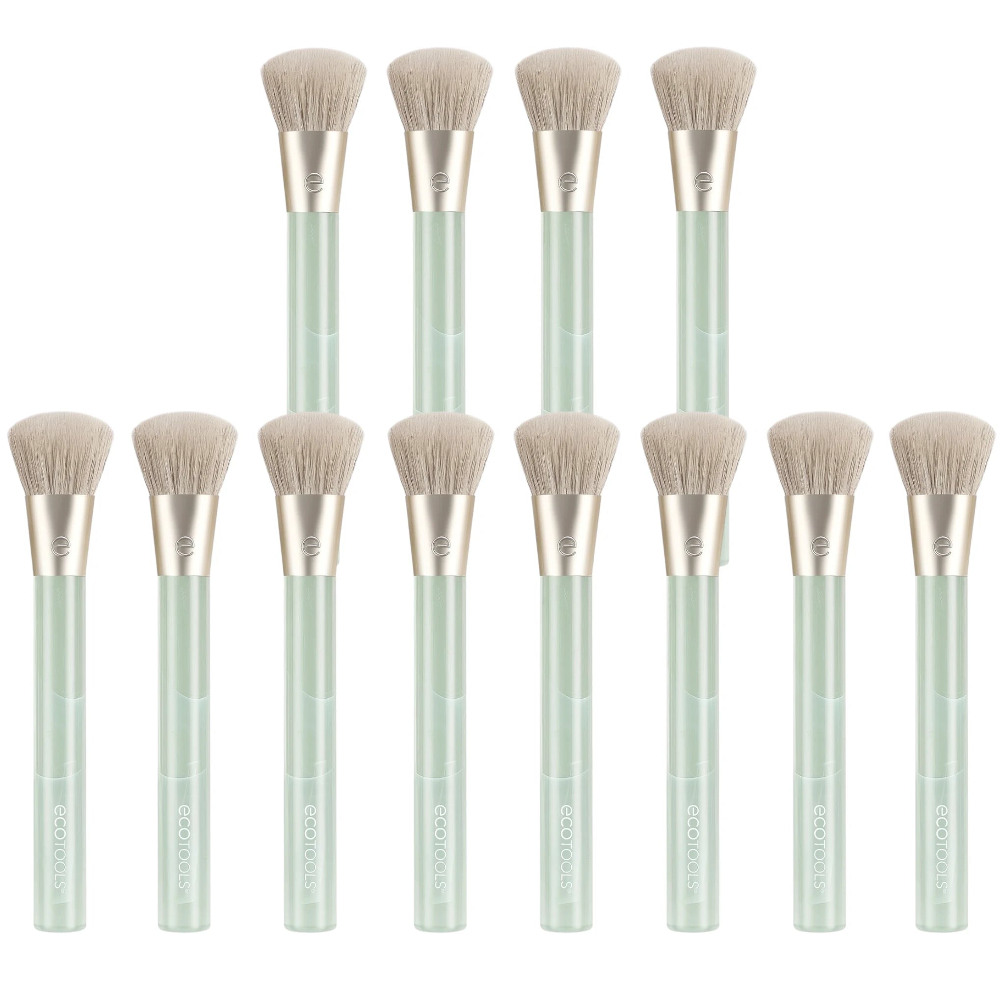 (12-pack) EcoTools Sea Gems Cream Blush Brush, Liquid and Cream Makeup Brush - Image 1