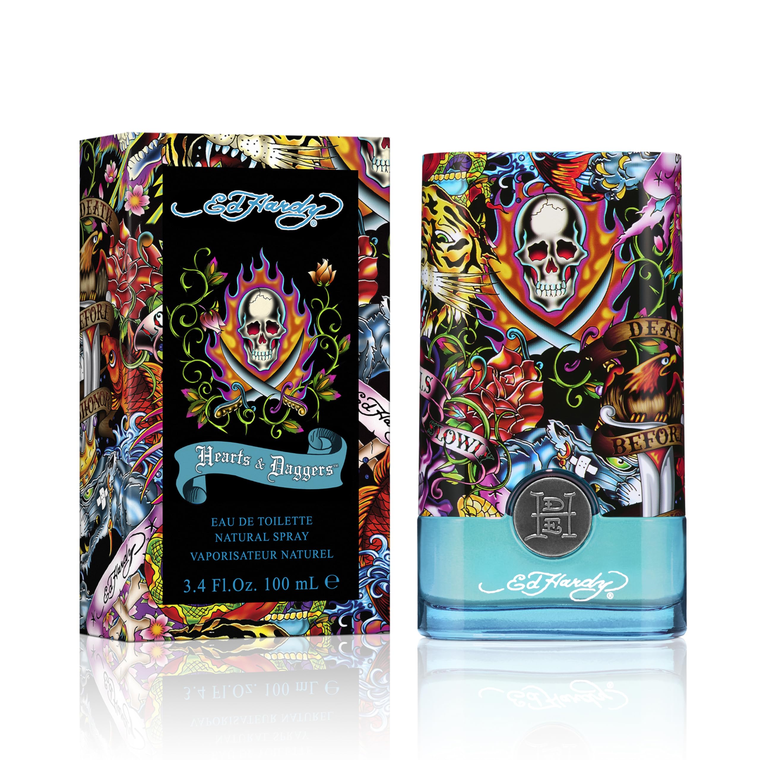 Ed Hardy Cologne Hearts Daggers 3.4 Fl Oz For Men EDT